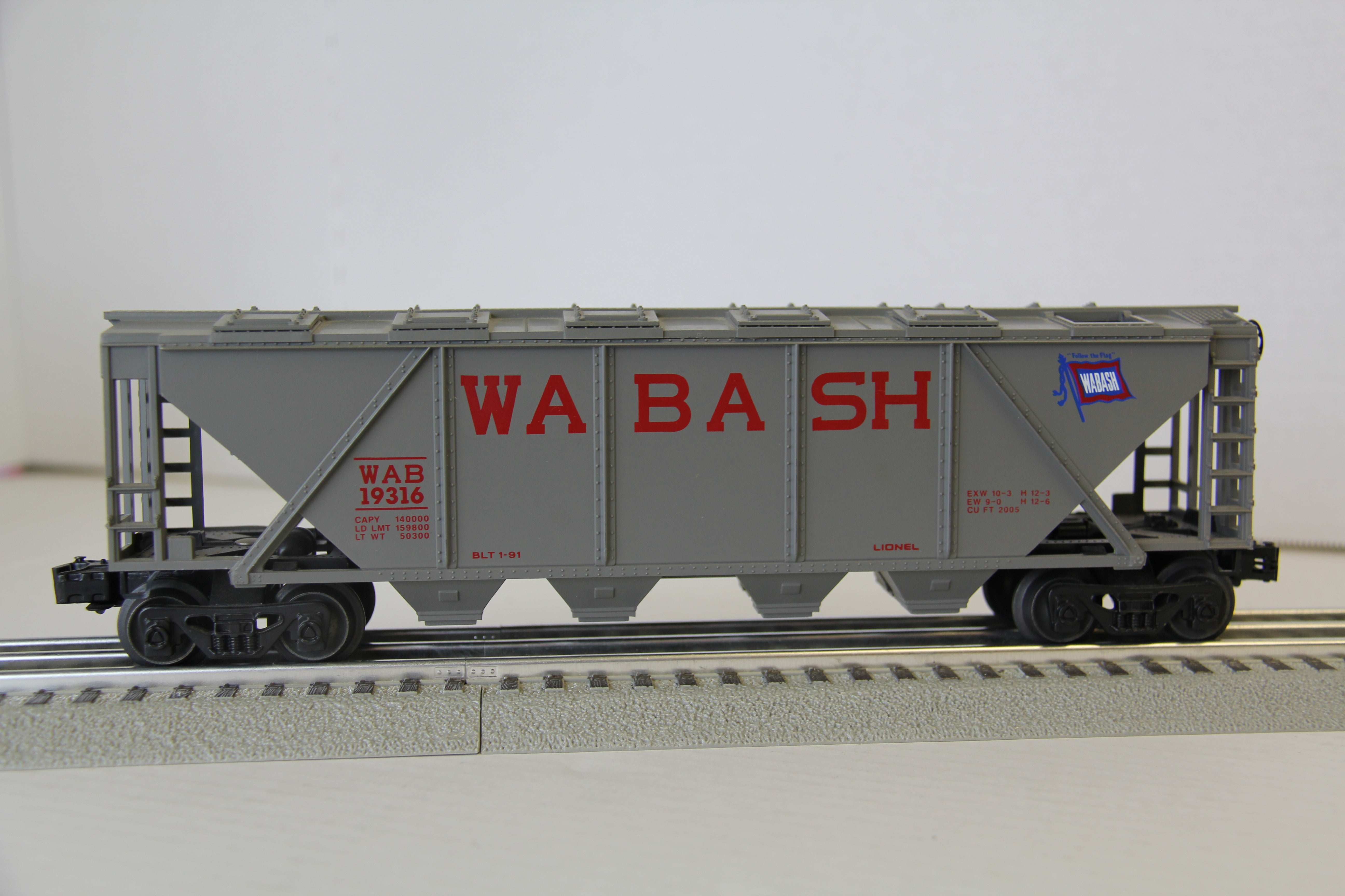 Lionel 6-19316 Wabash Covered Hopper-Second hand-M4201