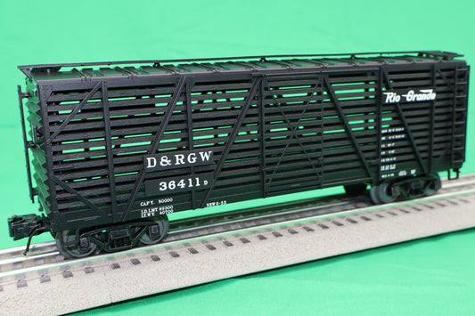 Atlas O 2002416 - Trainman - 40' Stock Car "Rio Grande"