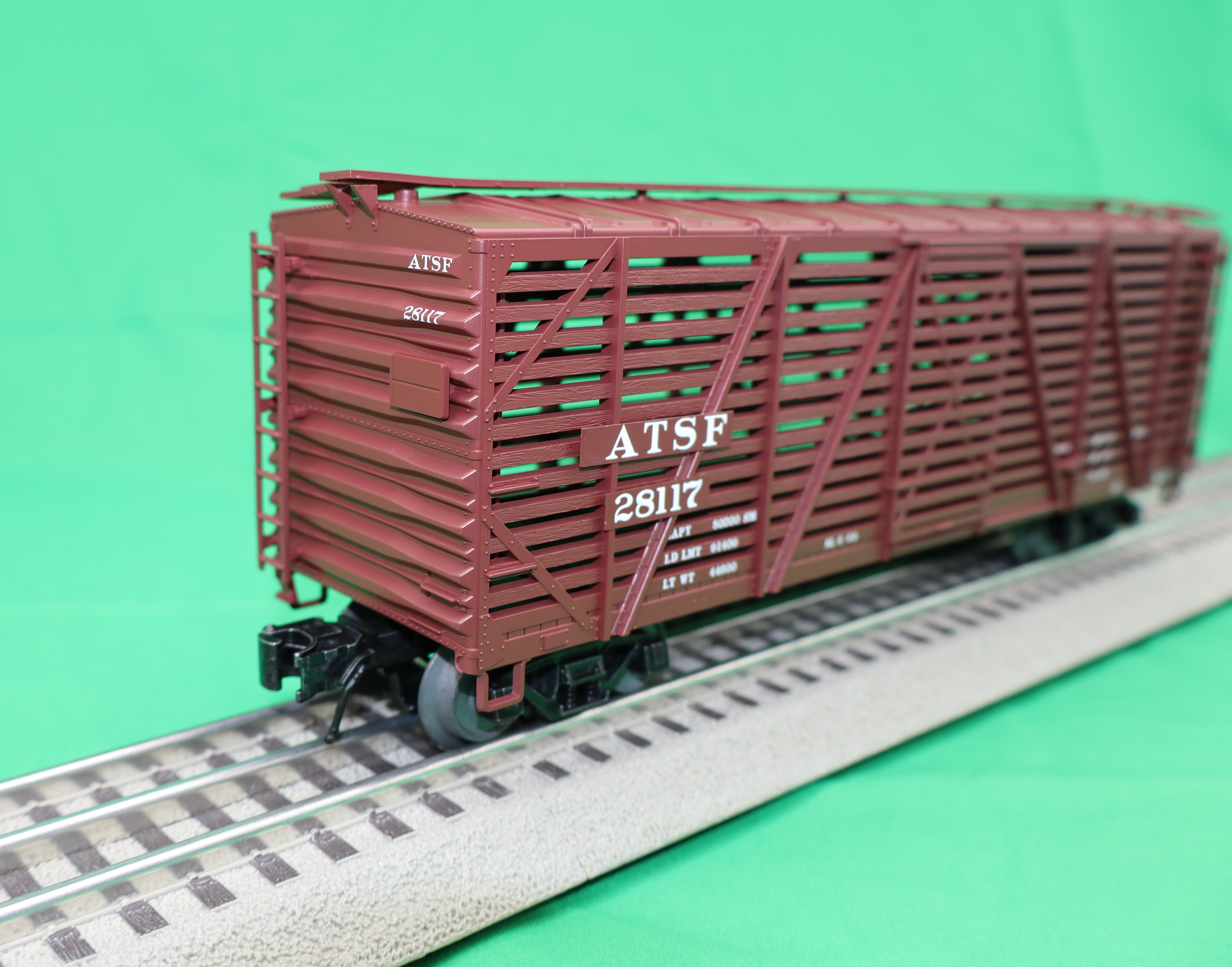 Atlas O 2002415 - Trainman - 40' Stock Car "Santa Fe"