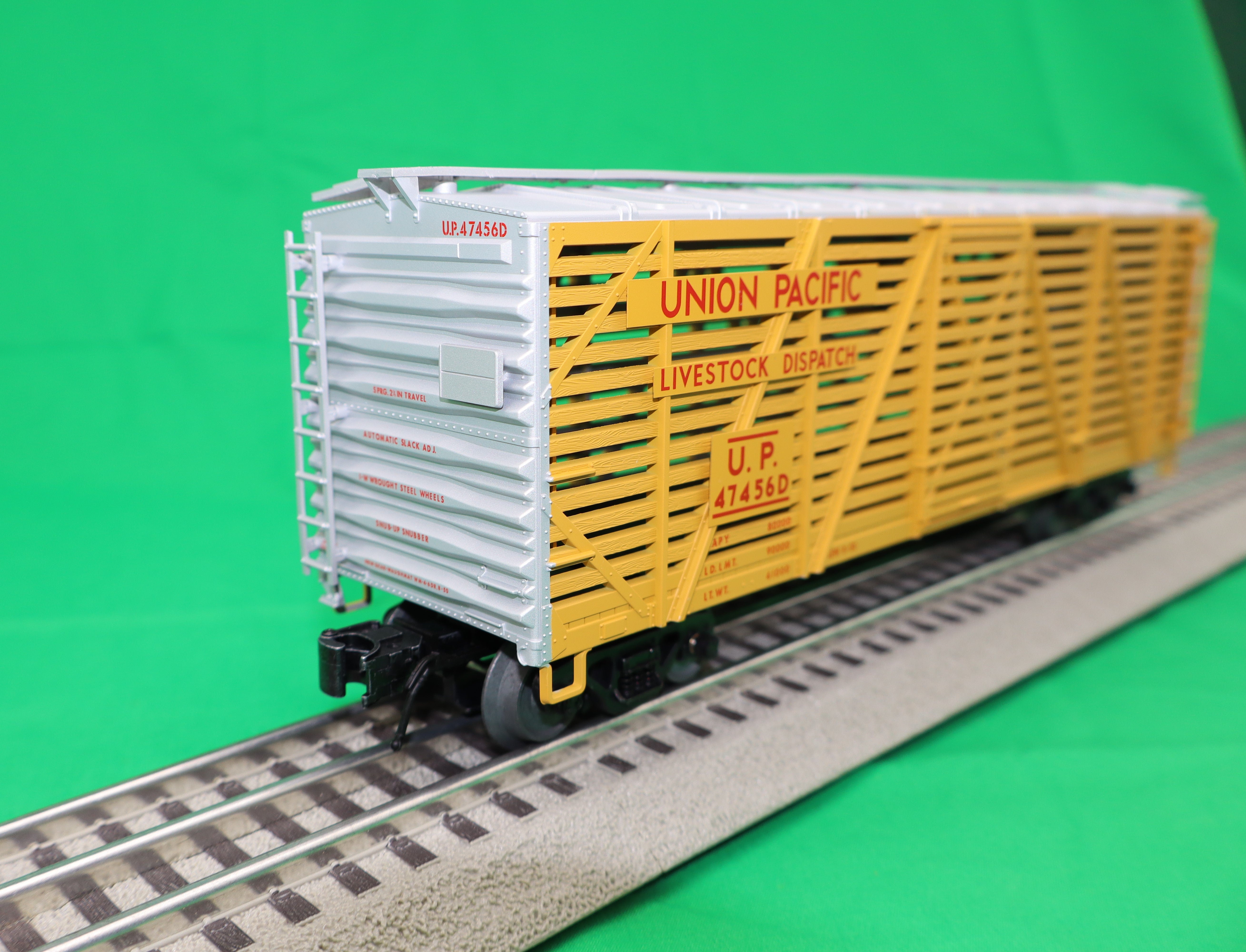 Atlas O 2002414 - Trainman - 40' Stock Car "Union Pacific" (Livestock Dispatch)