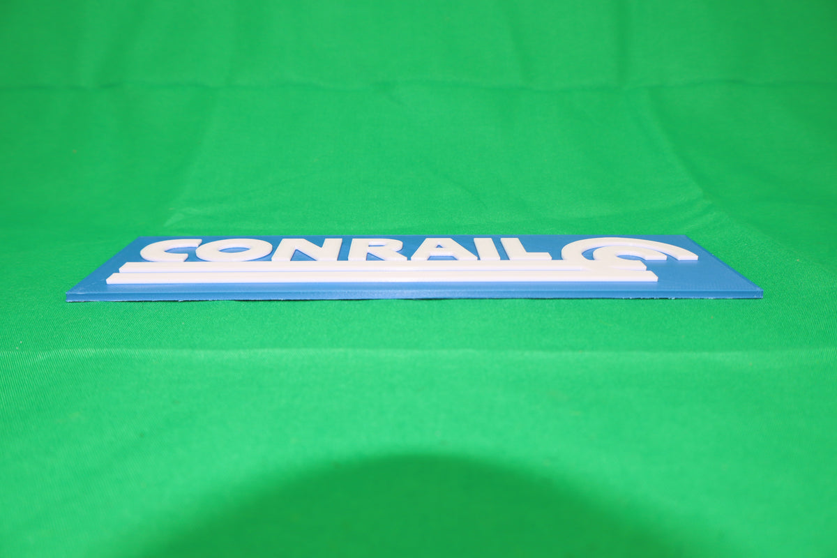 Trackside 3D #37 - 3D Printed Railroad Signs "Conrail"
