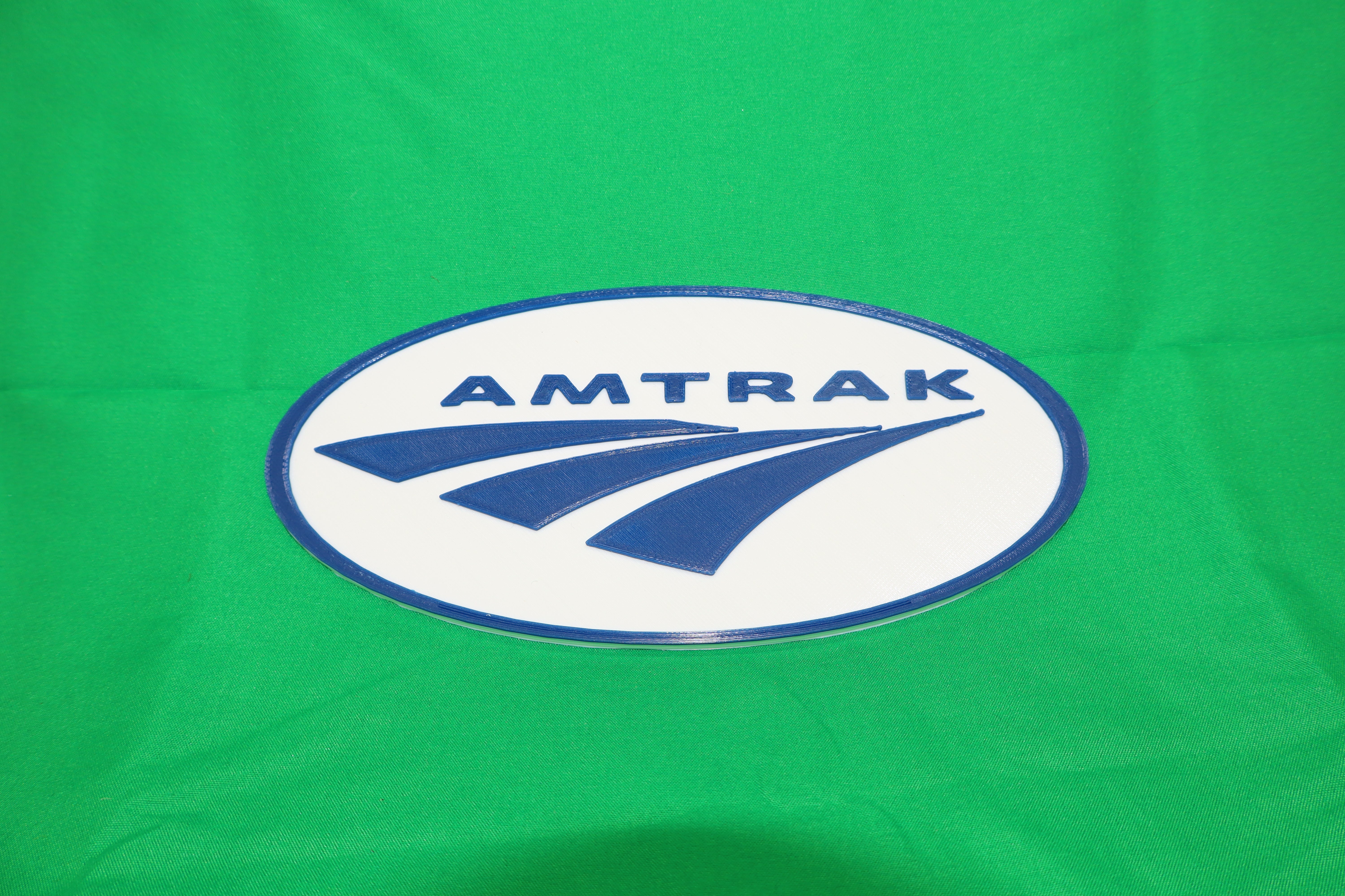 Trackside 3D #25 - 3D Printed Railroad Signs "Amtrak"