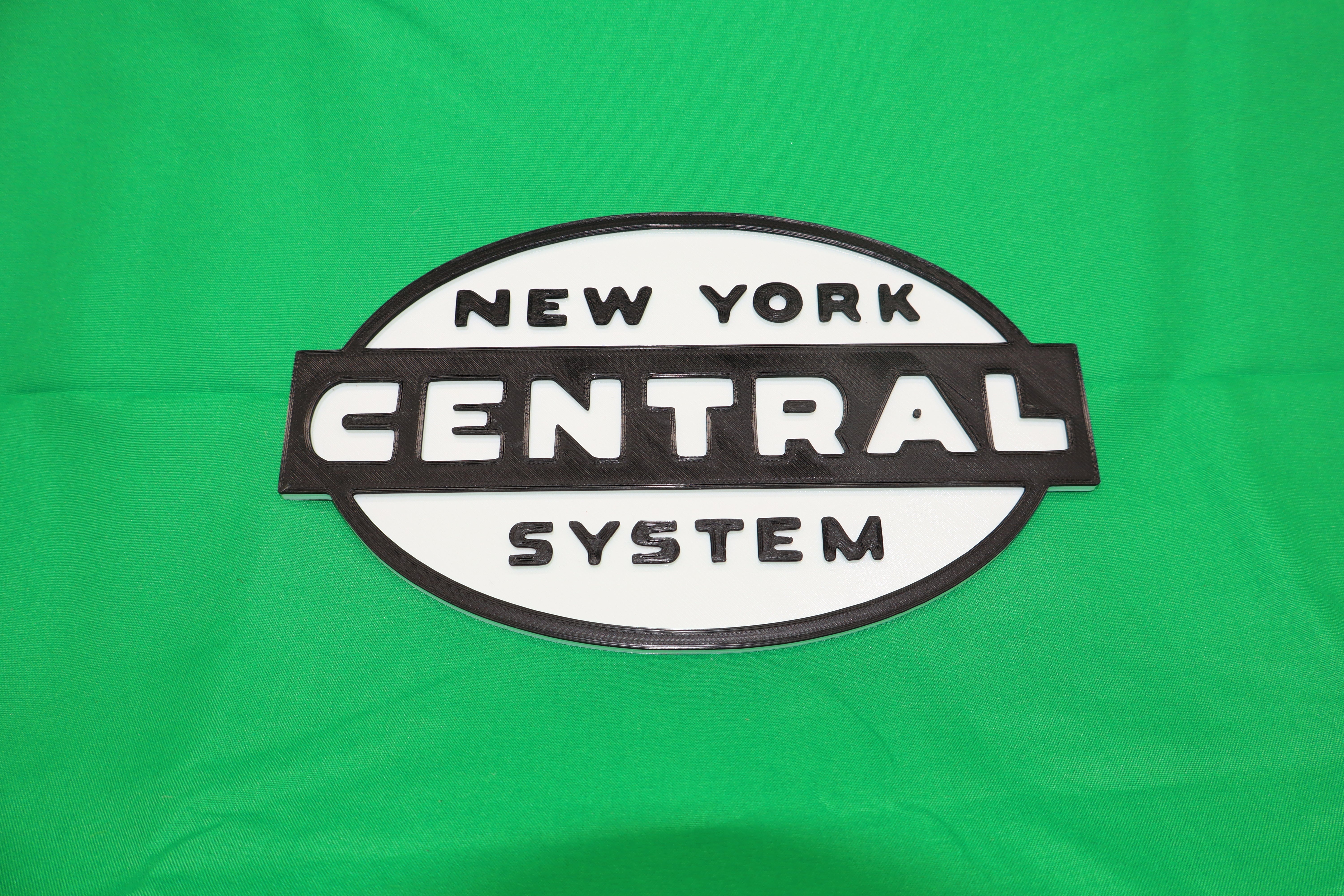 Trackside 3D #03 - 3D Printed Railroad Signs "New York Central System"