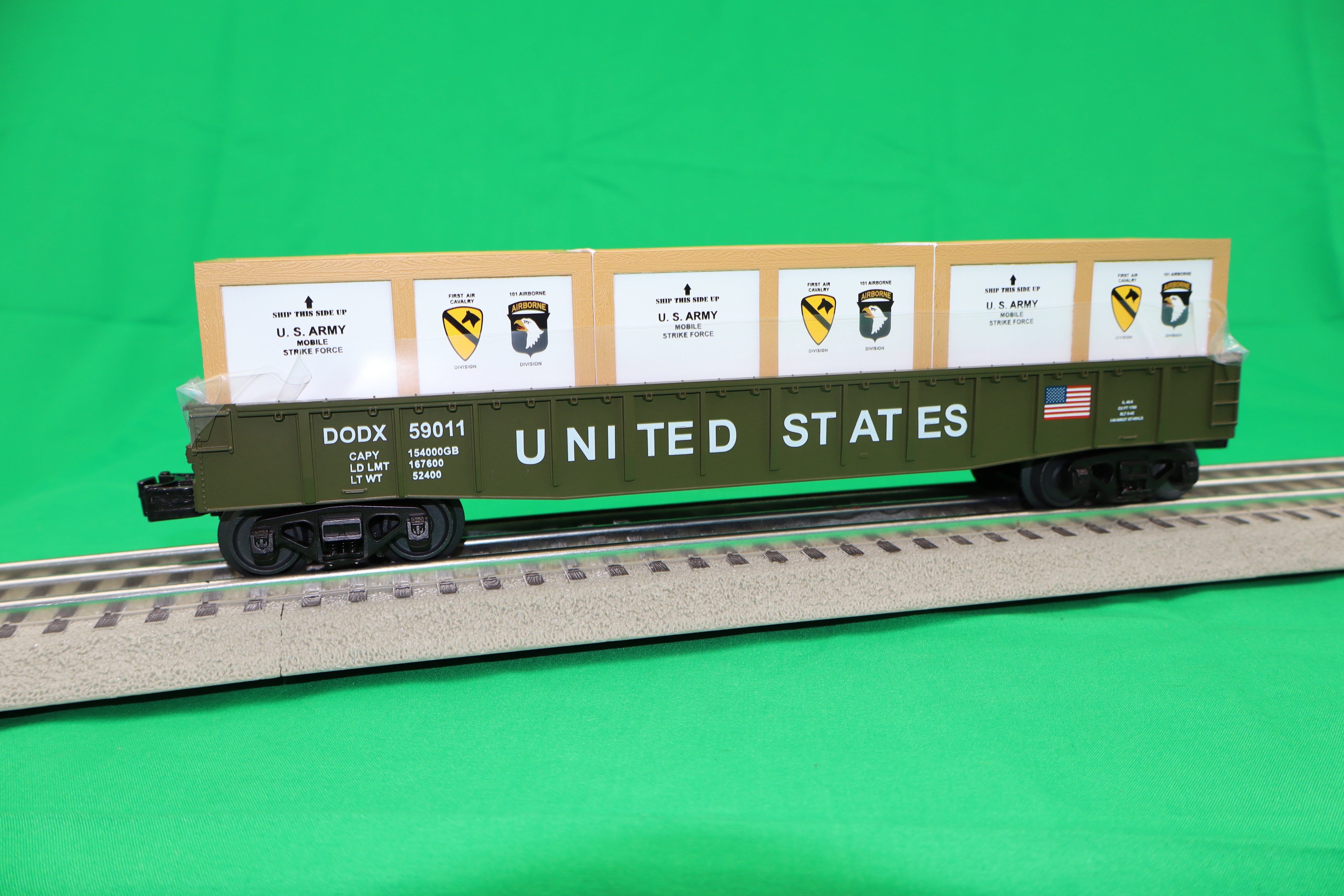 MTH 30-72250 - Gondola Car "U.S. Army" #59011 w/ Crates