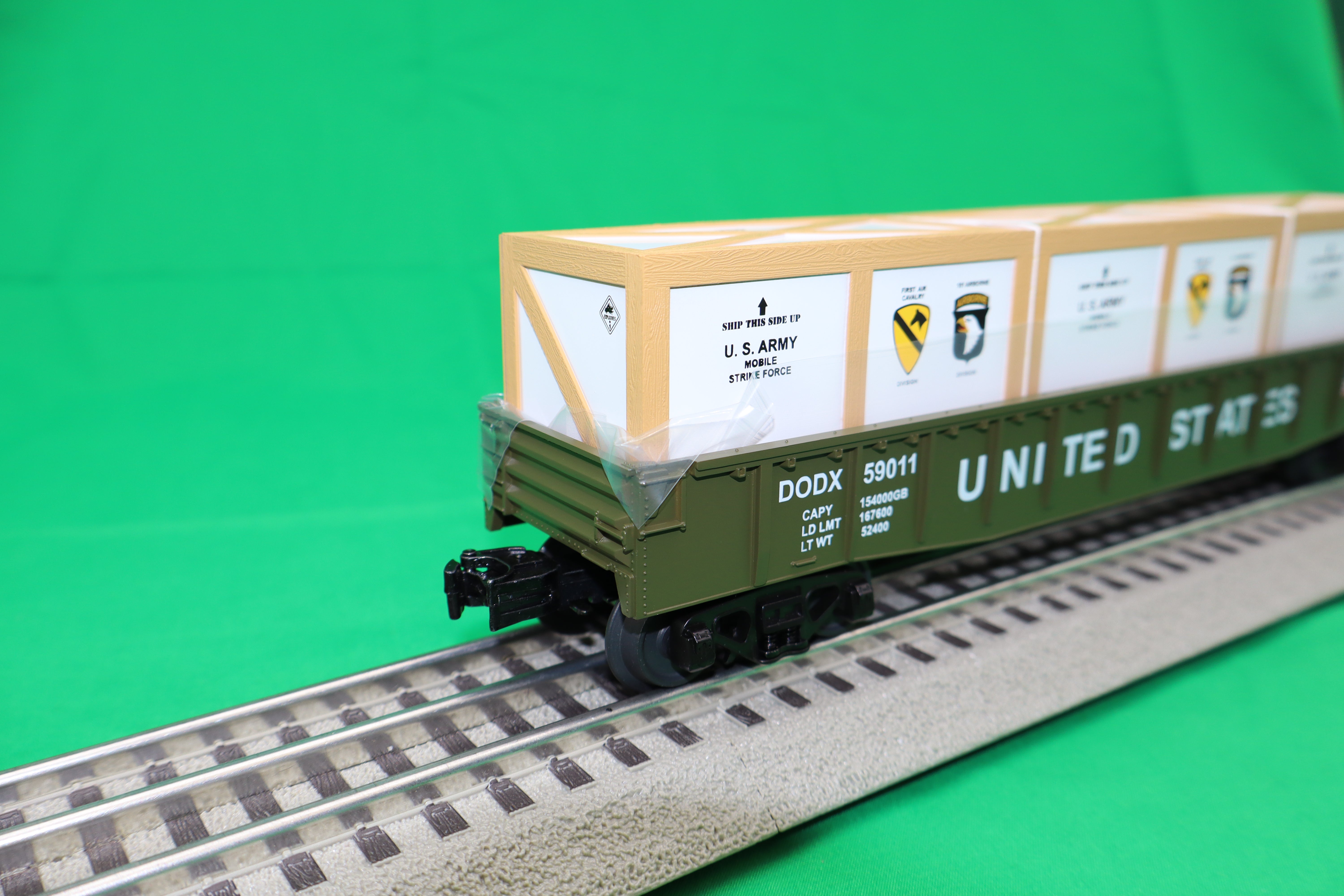 MTH 30-72250 - Gondola Car "U.S. Army" #59011 w/ Crates