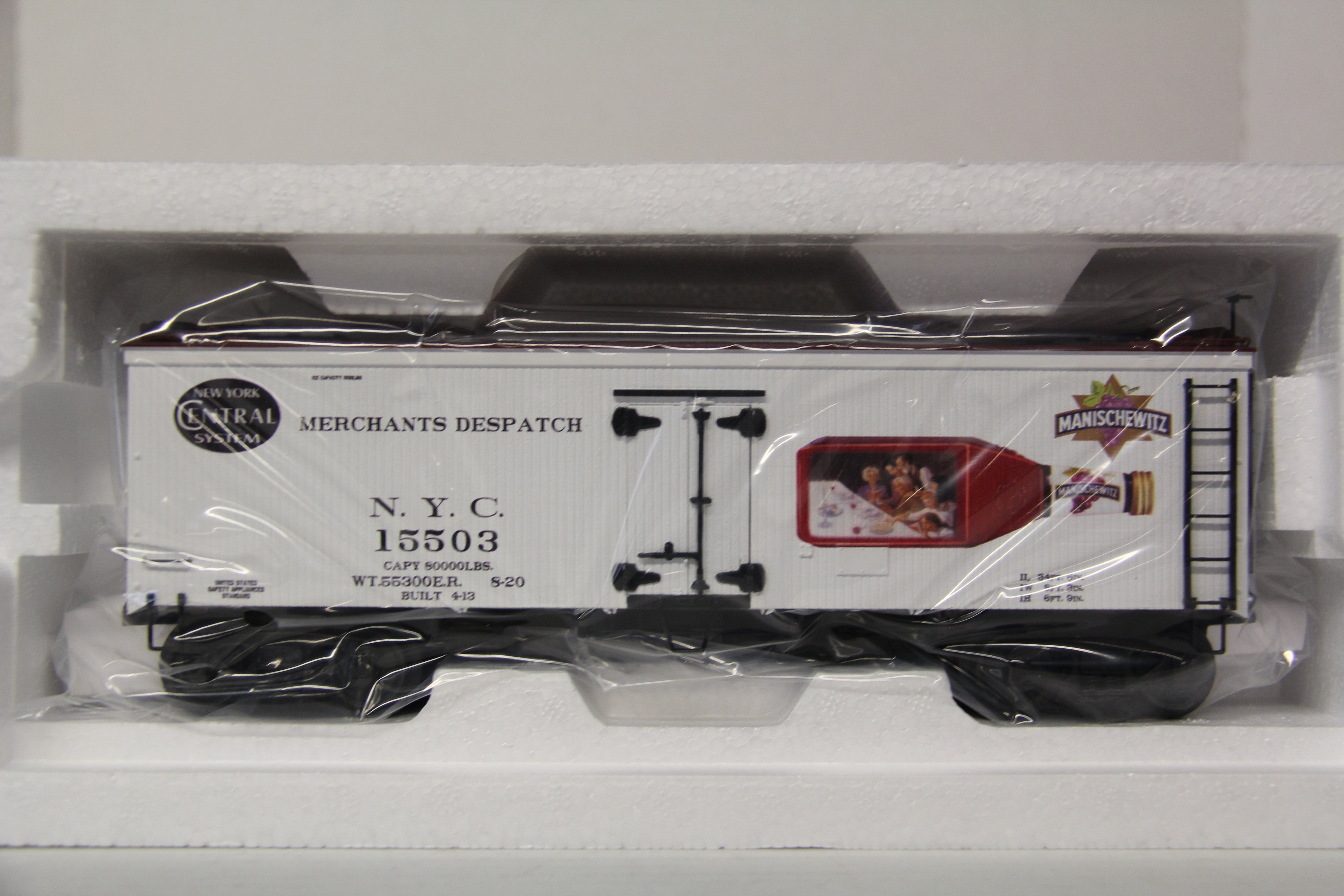 MTH 20-94657 New York Central 36' Woodsided Reefer Car #15503-Second hand-M6292