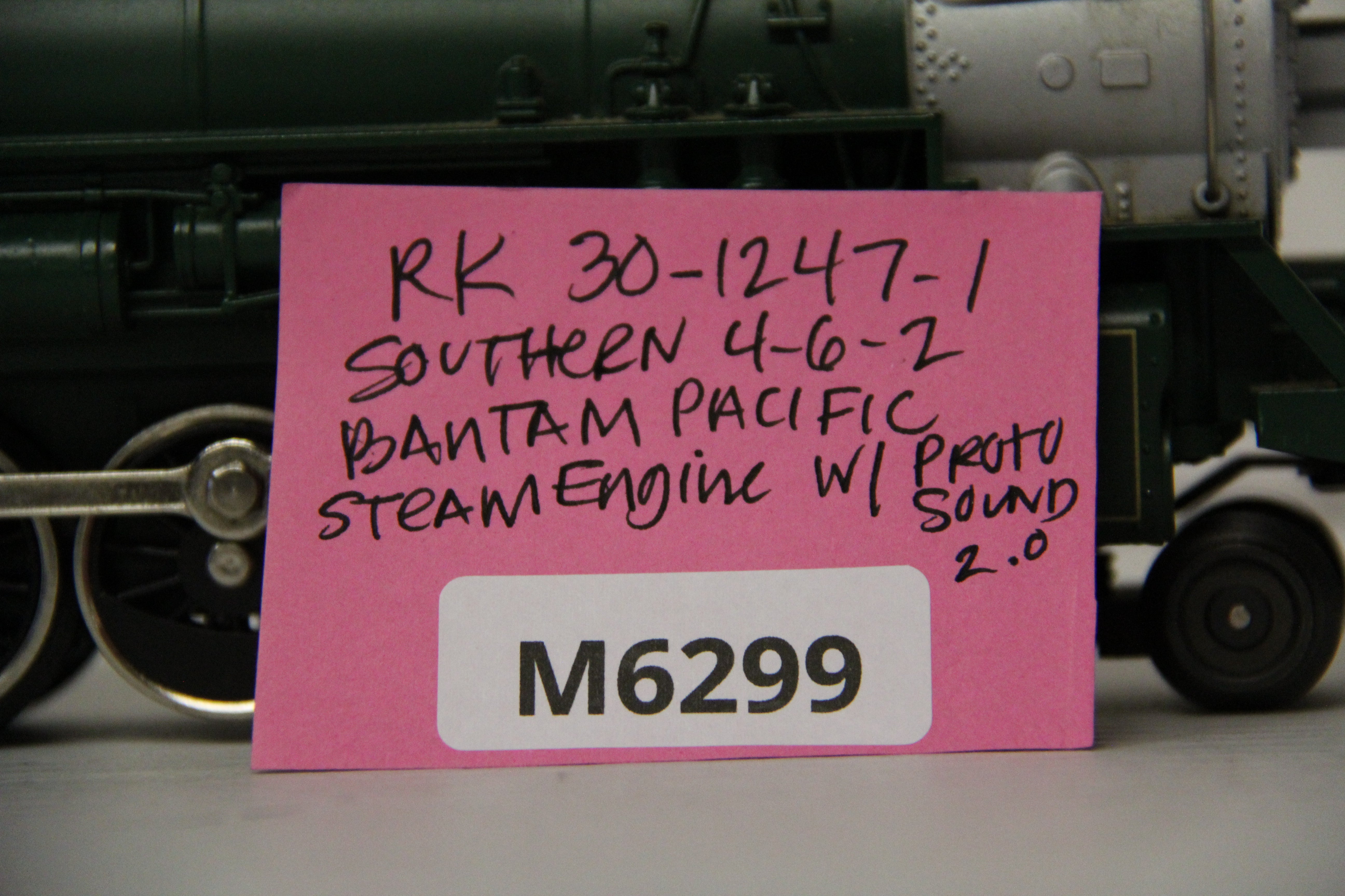 Rail King 30-1247-1 Southern 4-6-2 Bantam Pacific Steam Engine with Proto Sound 2.0-Second hand-M6299