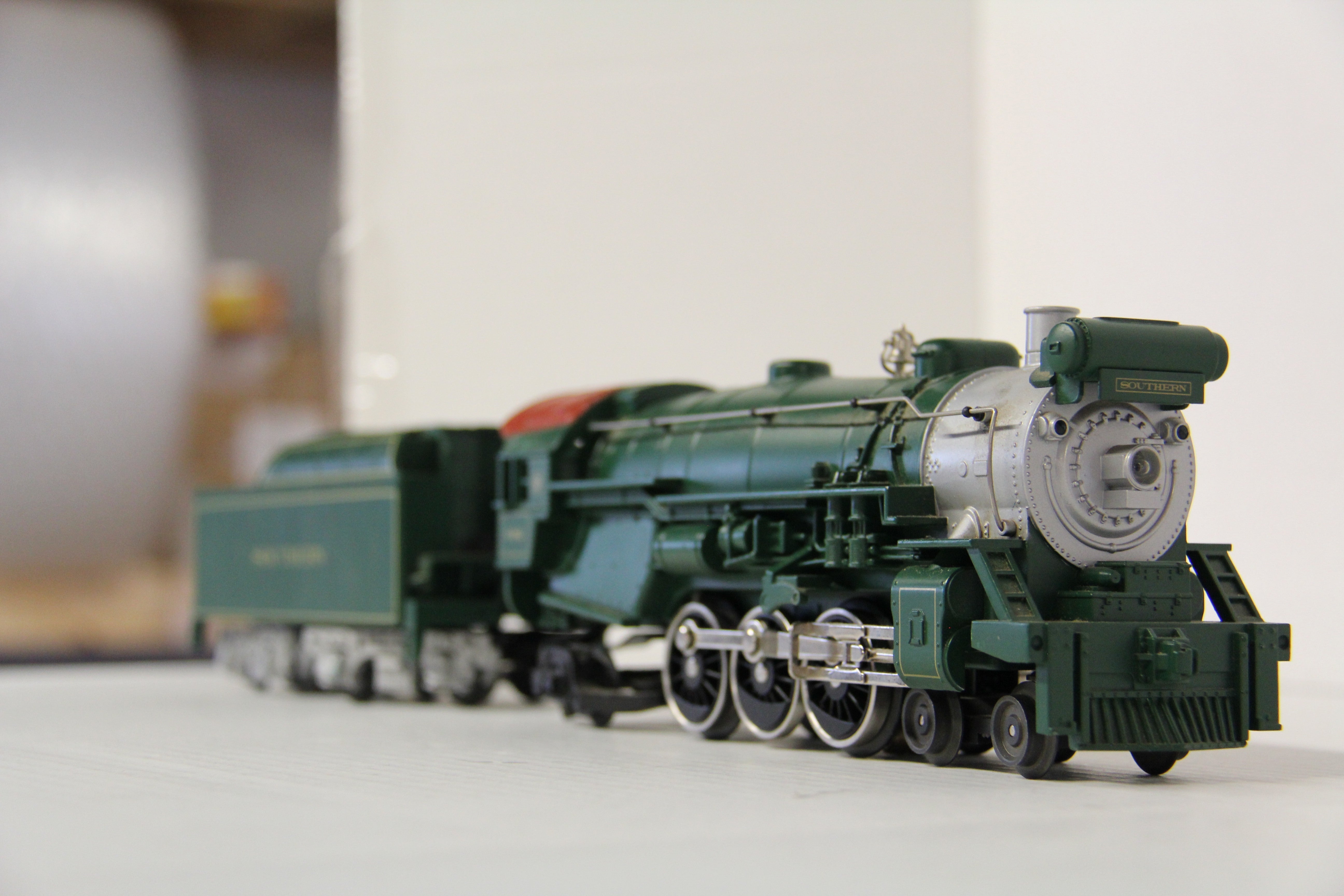 Rail King 30-1247-1 Southern 4-6-2 Bantam Pacific Steam Engine with Proto Sound 2.0-Second hand-M6299