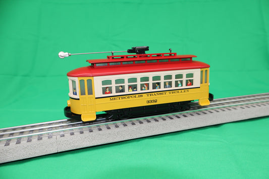 MTH 30-5248 - Bump-n-Go Trolley "Metropolis Transit" #3332 - MrMuffin'sTrains