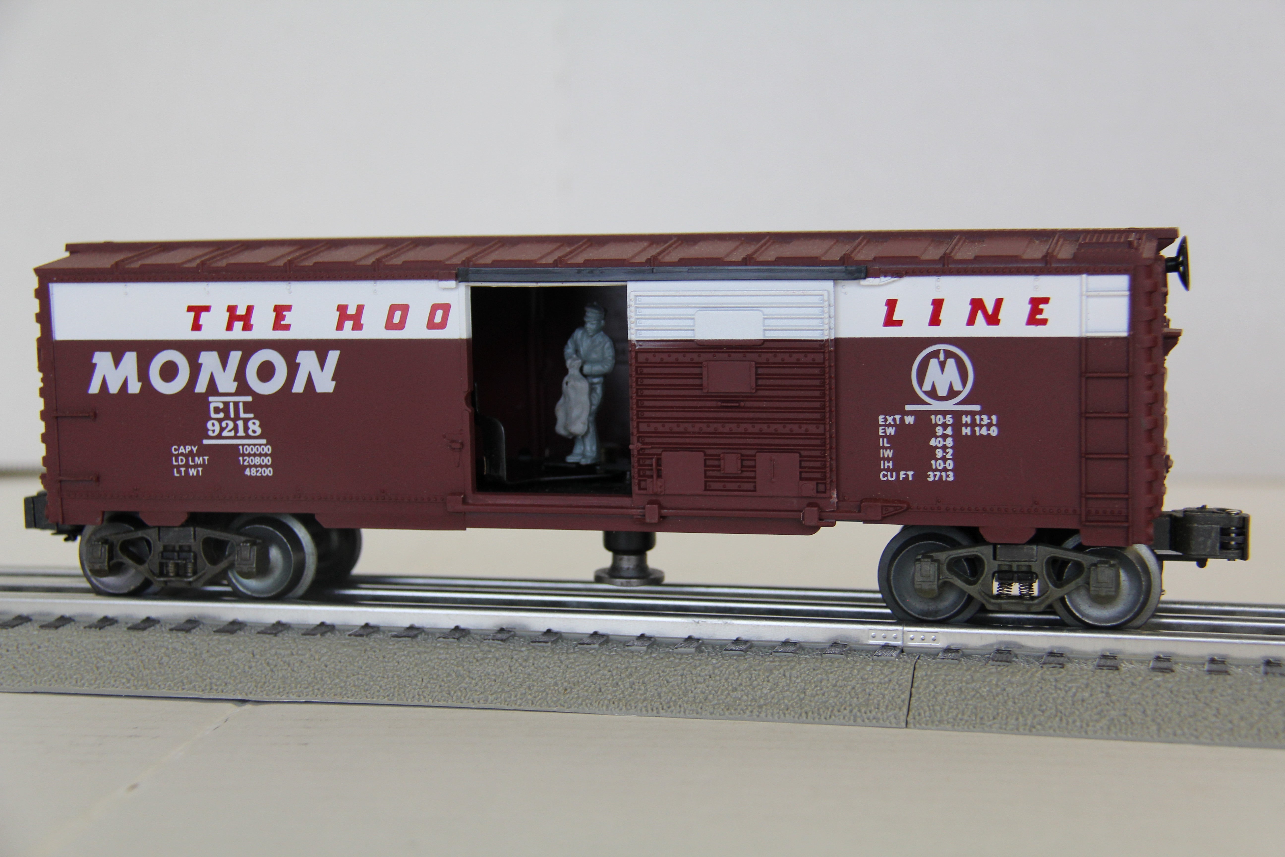 Lionel 6-9218 Monon Operating Mail Delivery & Non Operating Car-Second hand-M4183