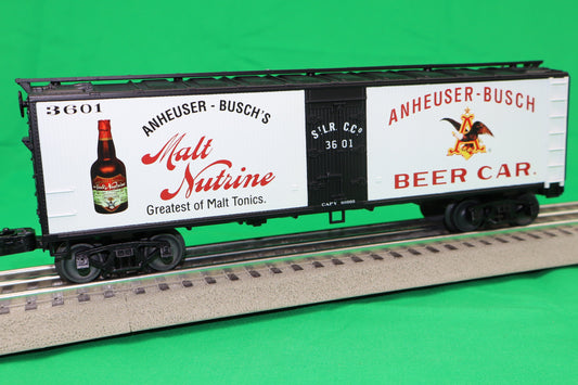 Lionel 2442201 - Anheuser-Busch - Woodside Reefer Car "Budweiser" #3601 - MrMuffin'sTrains