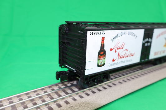 Lionel 2442202 - Anheuser-Busch - Woodside Reefer Car "Budweiser" #3605