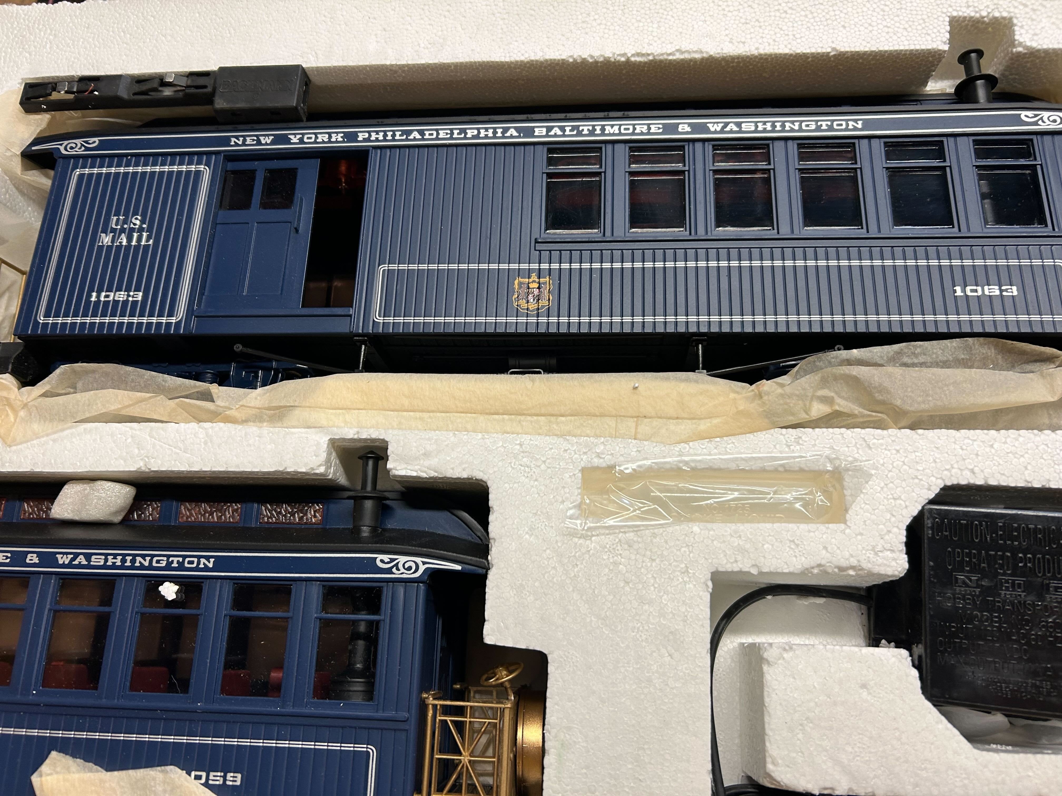 Bachmann B&O Royal Blue G Scale Train Set-Second hand-G1250