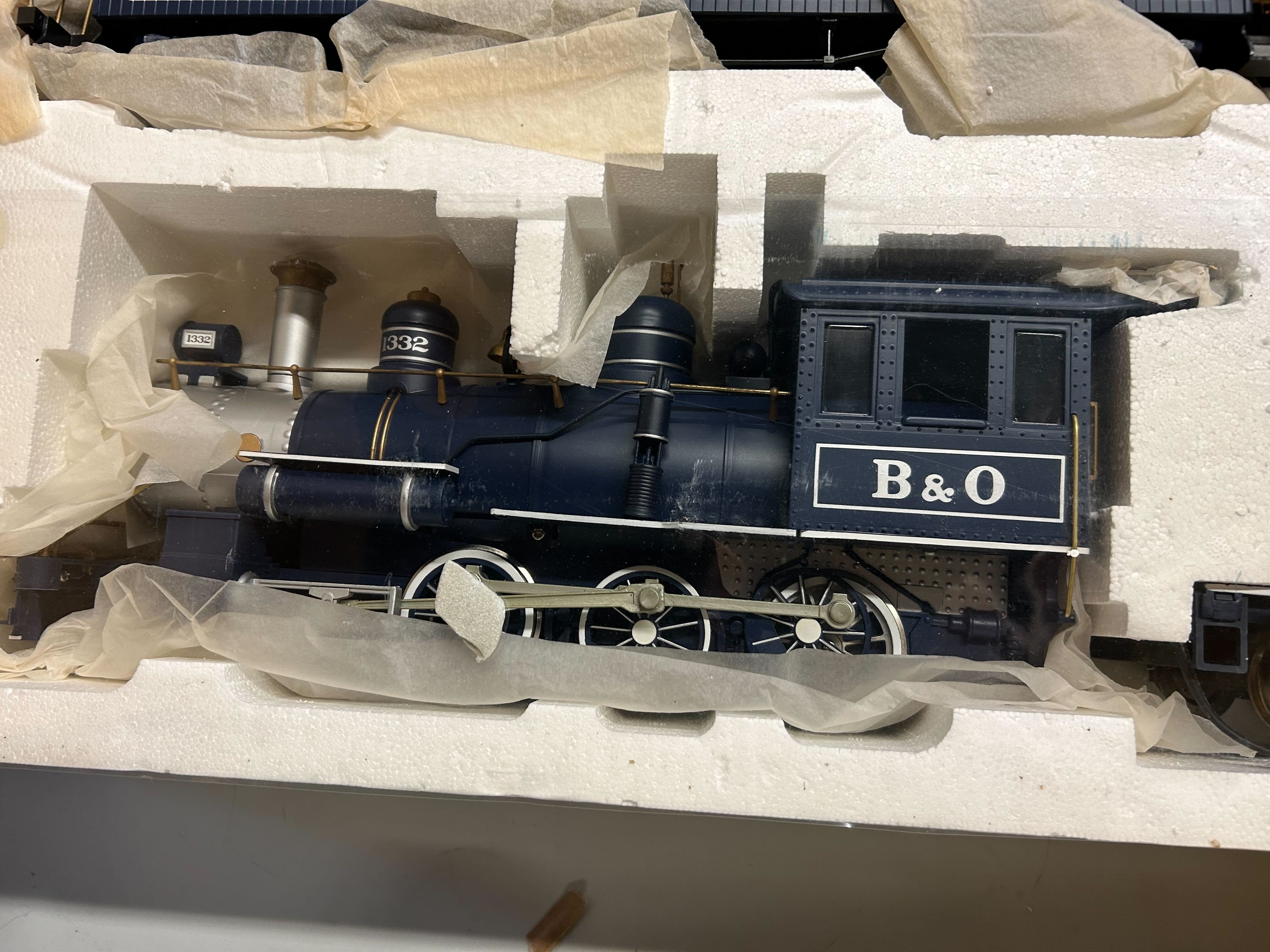 Bachmann B&O Royal Blue G Scale Train Set-Second hand-G1250