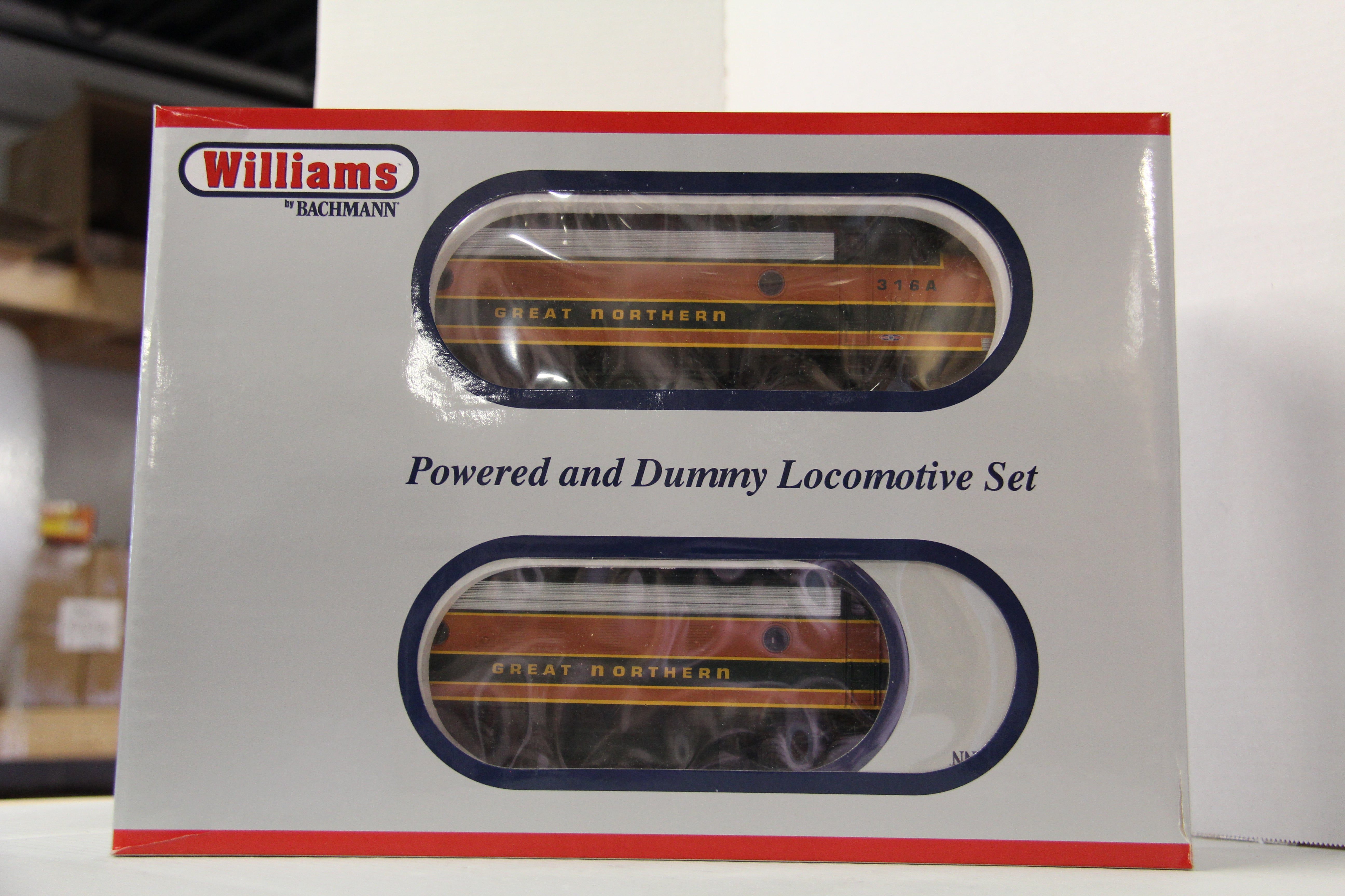 Williams #20710 Great Northern F-7 AA Powered & Dummy Locomotive Set-Second hand-M6296