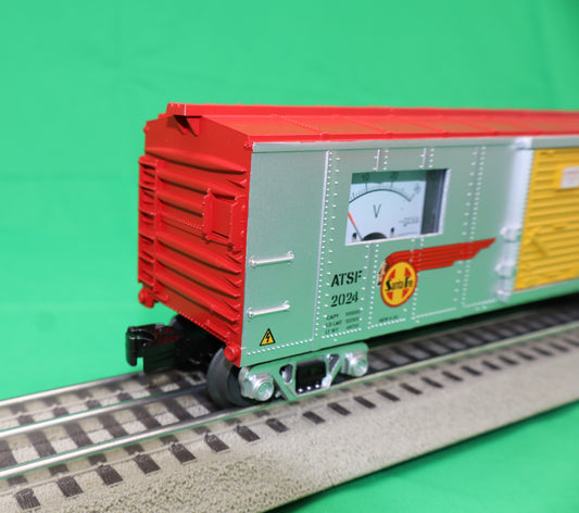 MTH 30-71189 - RailKing - Box Car "Santa Fe" #2024 w/ Power Meter