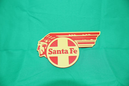 Trackside 3D #47 - 3D Printed Railroad Signs "Santa Fe" (Headdress) - MrMuffin'sTrains