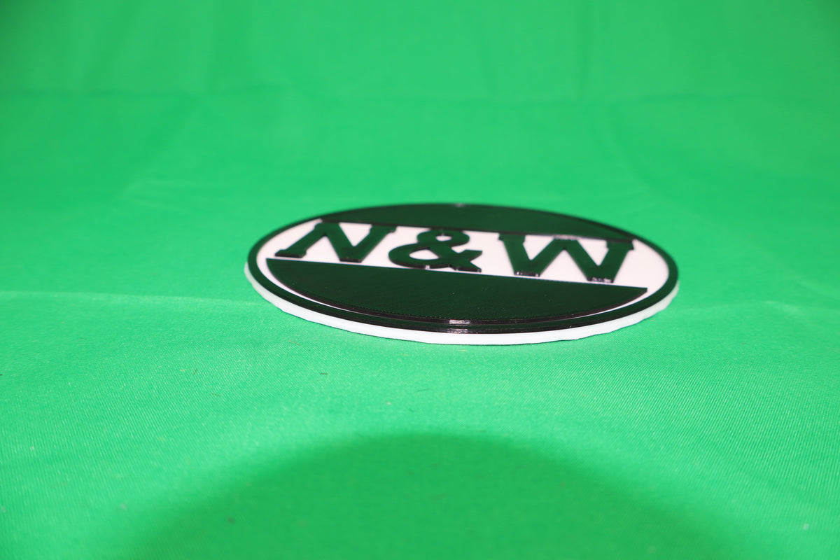 Trackside 3D #44 - 3D Printed Railroad Signs "Norfolk & Western"