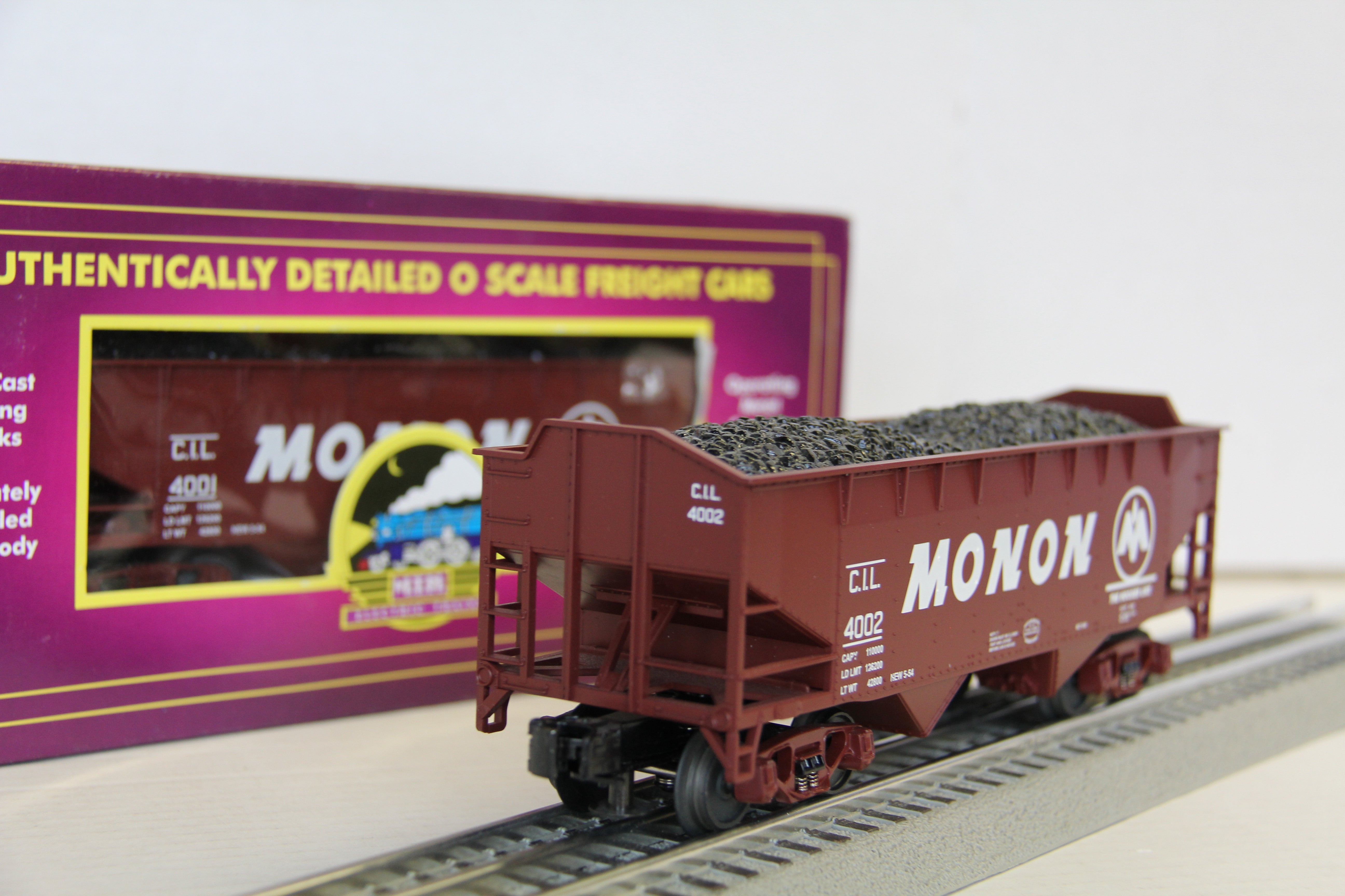 MTH 20-97528 Monon 2 Bay Hopper Set-Second hand-M4231
