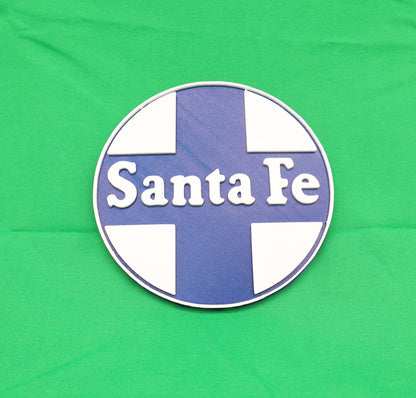 Trackside 3D #13 - 3D Printed Railroad Signs "Santa Fe" (Cross)