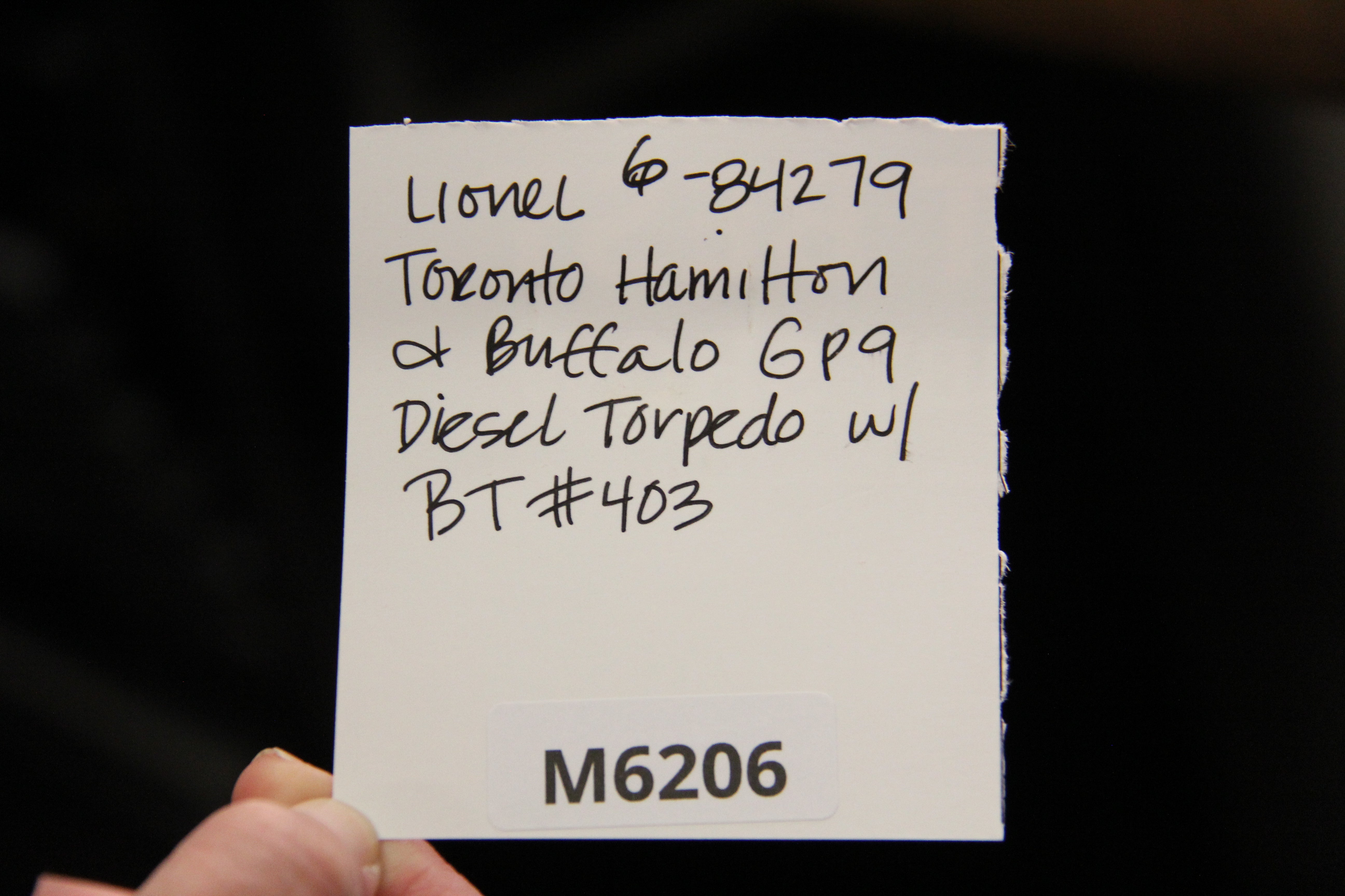 Lionel 6-84279 Toronto Hamilton & Buffalo Legacy GP9 Diesel Torpedo w/ BlueTooth #403-Second hand-M6206
