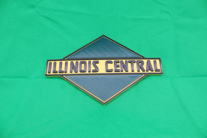 Trackside 3D #14 - 3D Printed Railroad Signs "Illinois Central" (Dark)