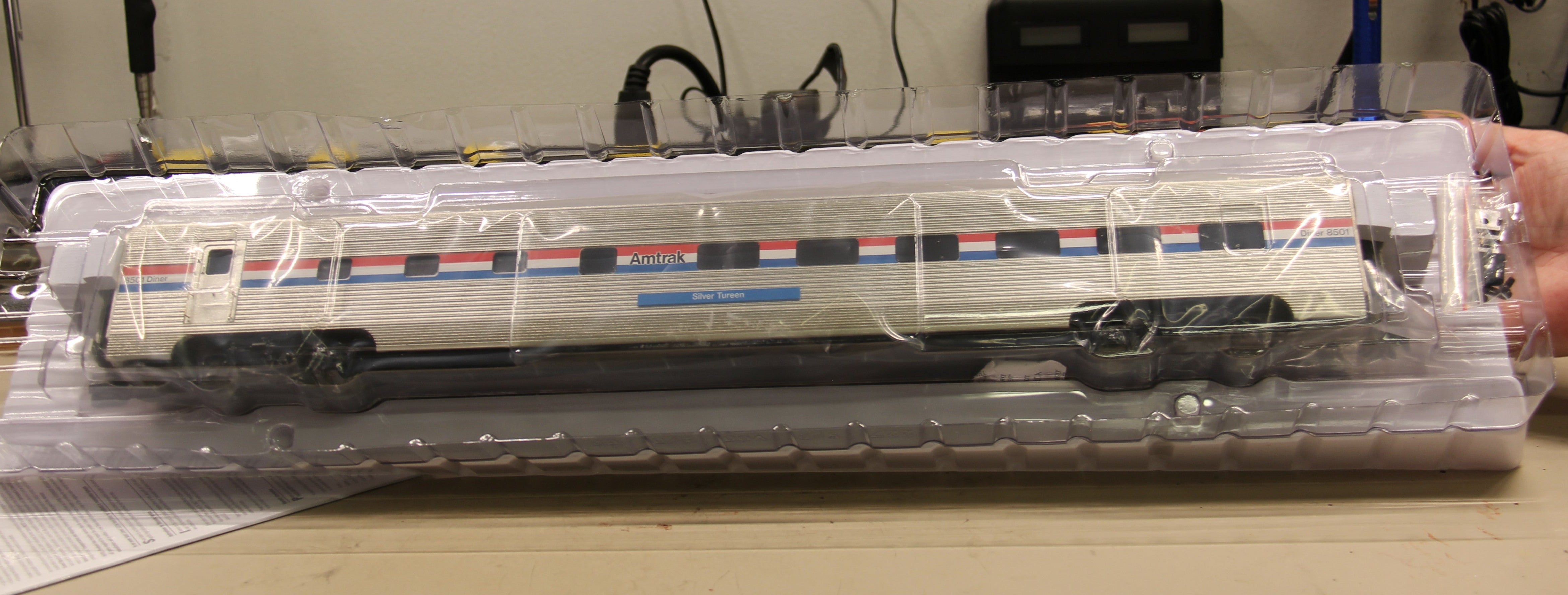 Lionel 2227280-Amtrak Phase III StationSounds Diner LEGACY-Second hand-M6145