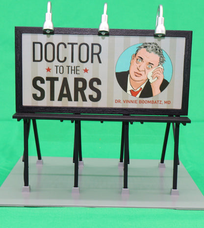 MTH 30-90702 - Lighted Billboard "Dr. Vinnie Boombatz"