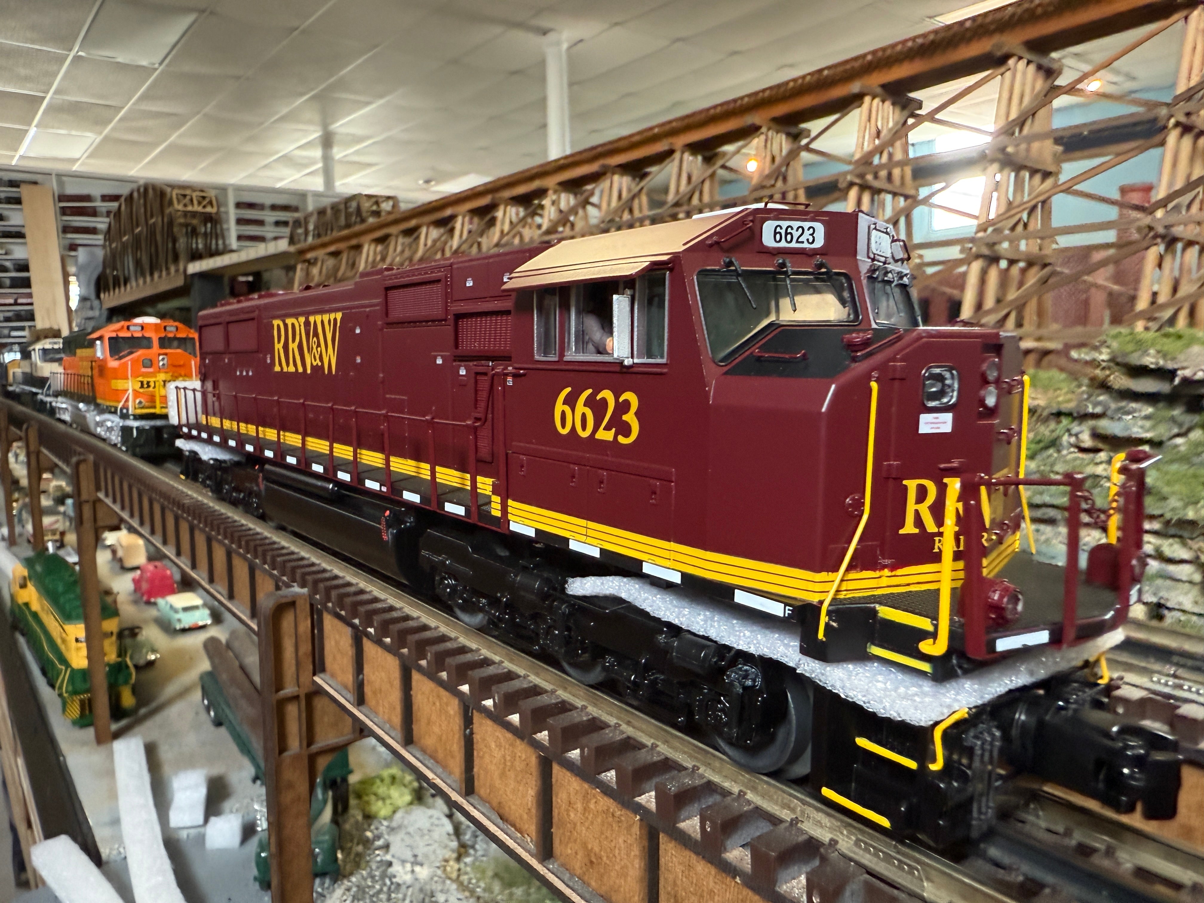 MTH 20-21953-1 - SD70Mac Diesel Engine "Red River Valley & Western" #6623 w/ PS3
