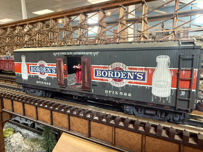 Lionel 6-17357 Borden's Milk Car - weathered and detialed by Harry Hieke