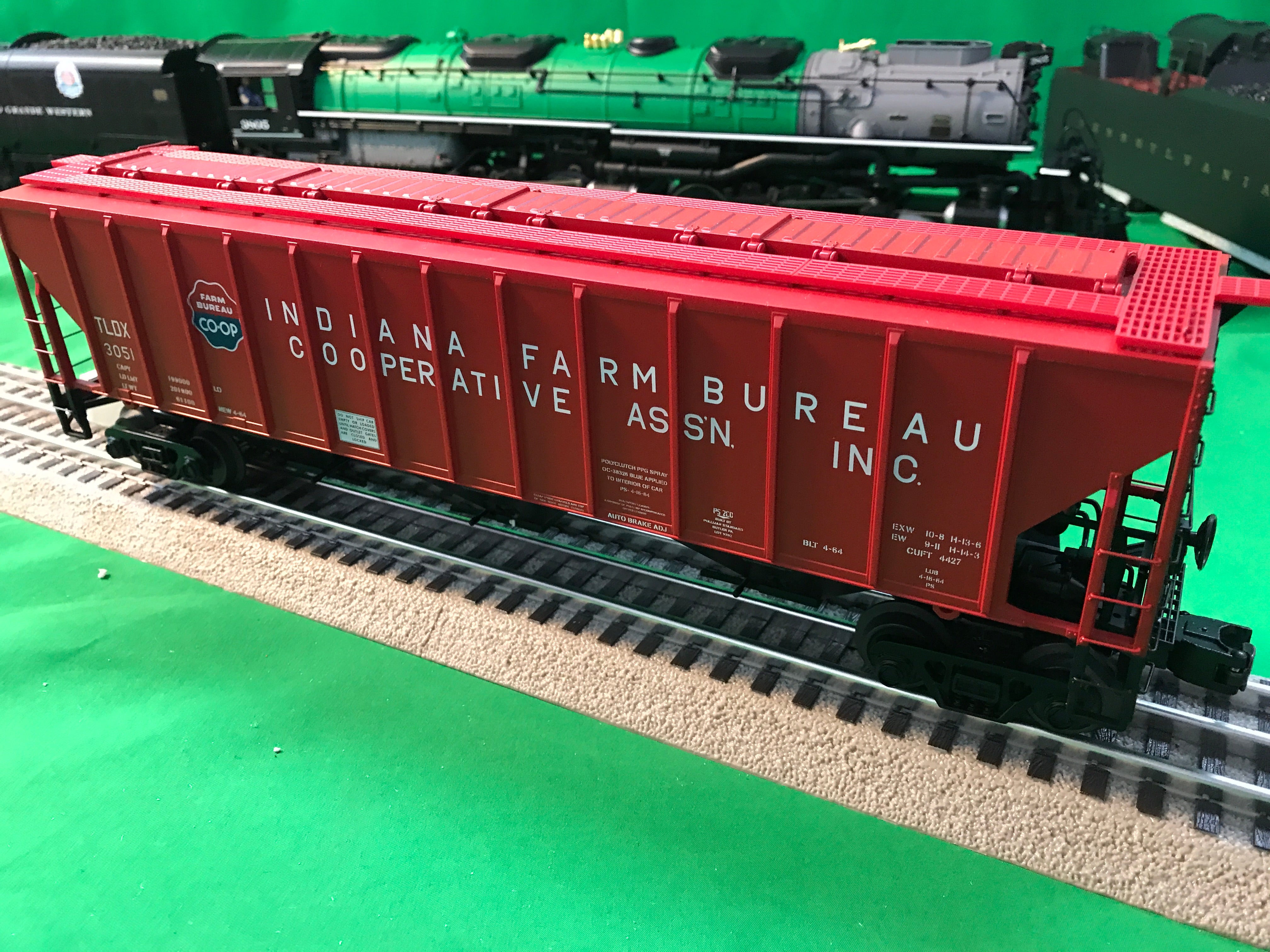 MTH 20-97365 Indiana Farm Bureau PS-2CD High-Sided Hopper Car-Second hand-M5492