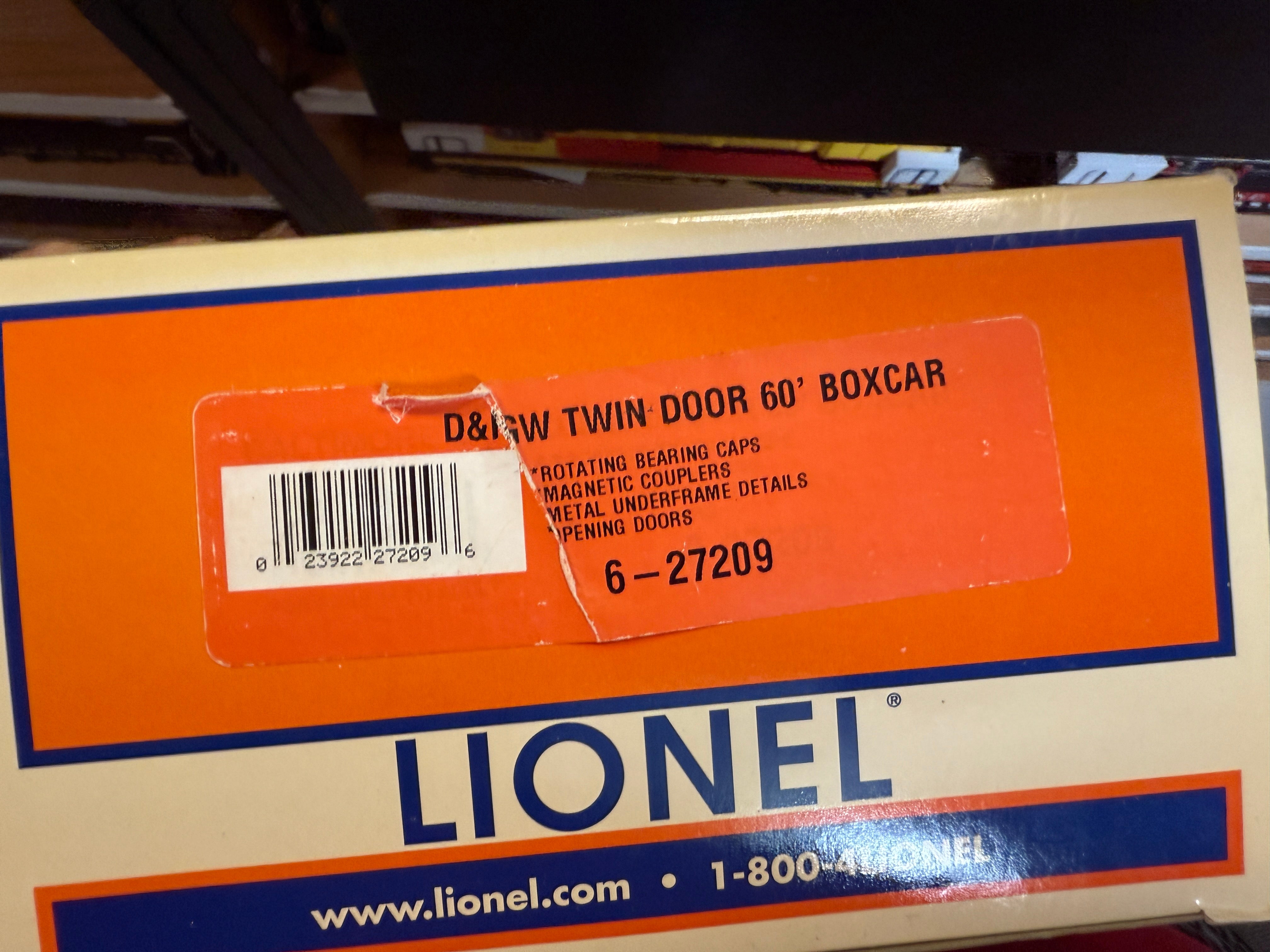Lionel 6-27209 D&RGW Twin Door 60' Box Car weathered and detialed by Harry Hieke