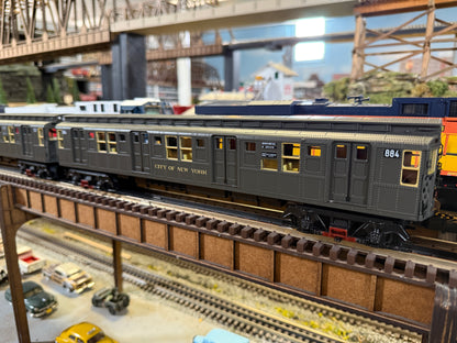 MTH 20-21940-1 - R1 Subway Set "Metropolitan Transportation Authority" w/ PS3 (4-Car) - MrMuffin'sTrains