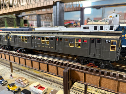 MTH 20-21940-1 - R1 Subway Set "Metropolitan Transportation Authority" w/ PS3 (4-Car) - MrMuffin'sTrains