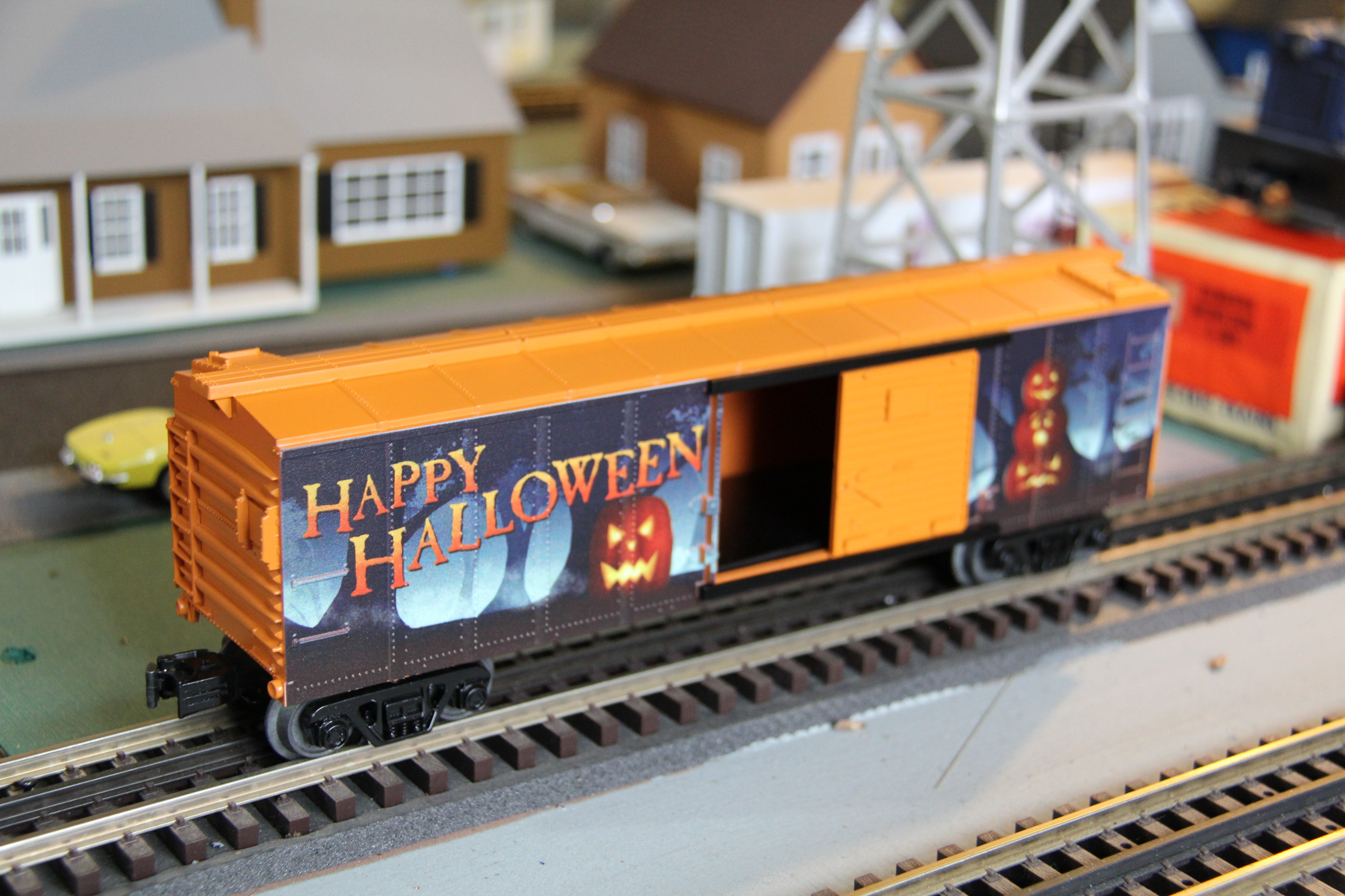 Rail King 30-74891 Happy Halloween Box Car-Second hand-M4279