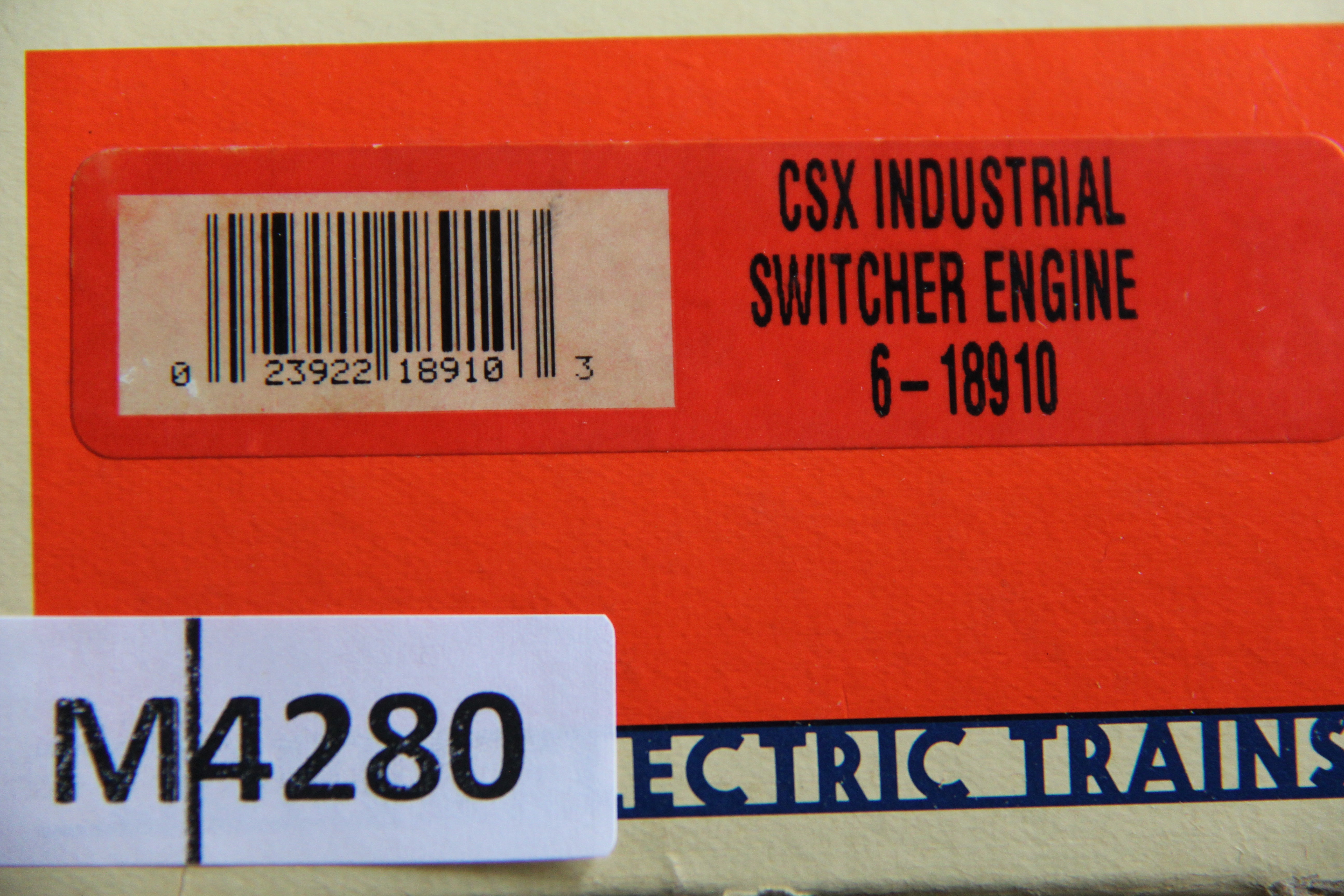 Lionel 6-18910 CSX Industrial Switcher Engine-Second hand-M4280