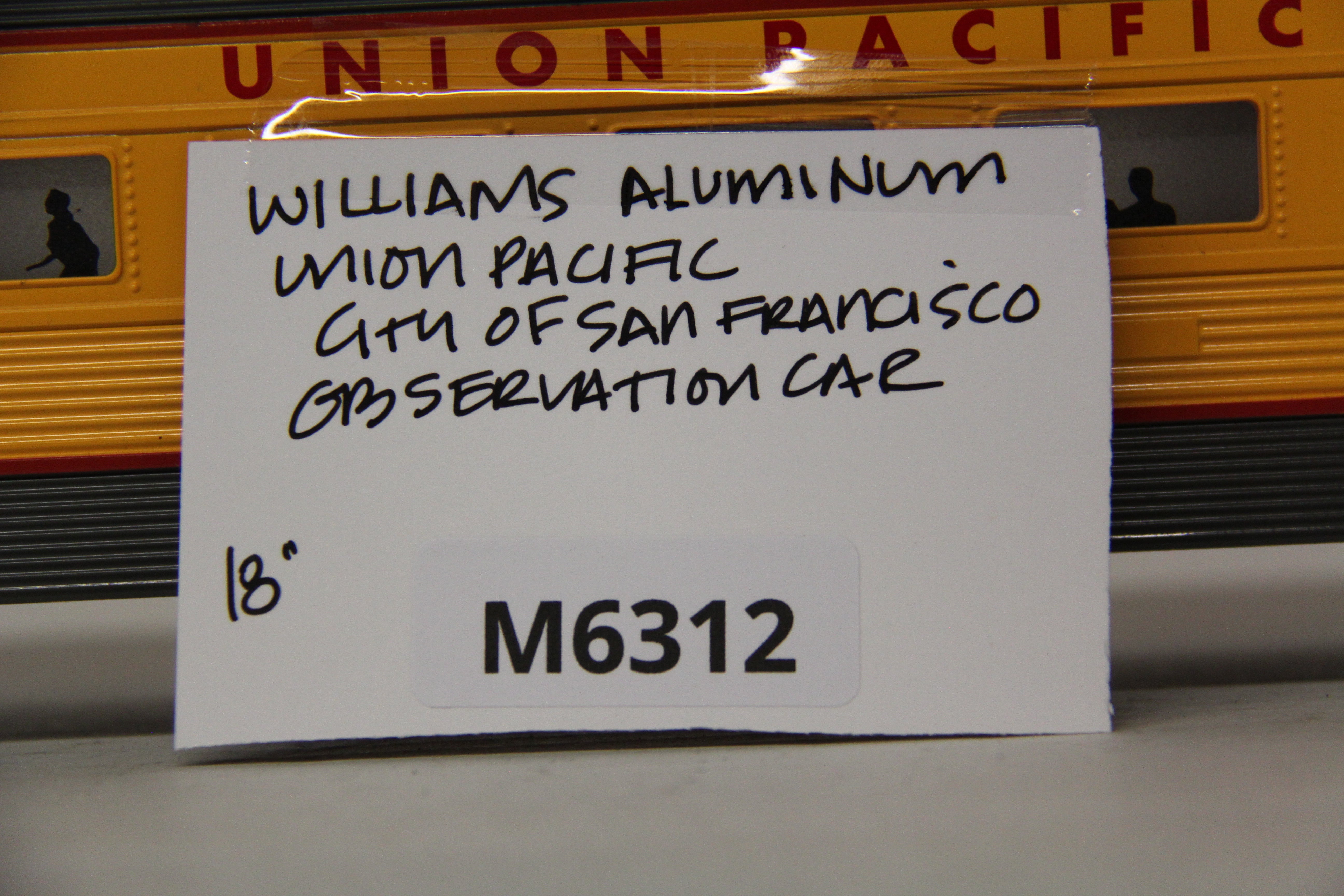 Williams Aluminum Union Pacific City of San Francisco Observation Car-Second hand-M6312