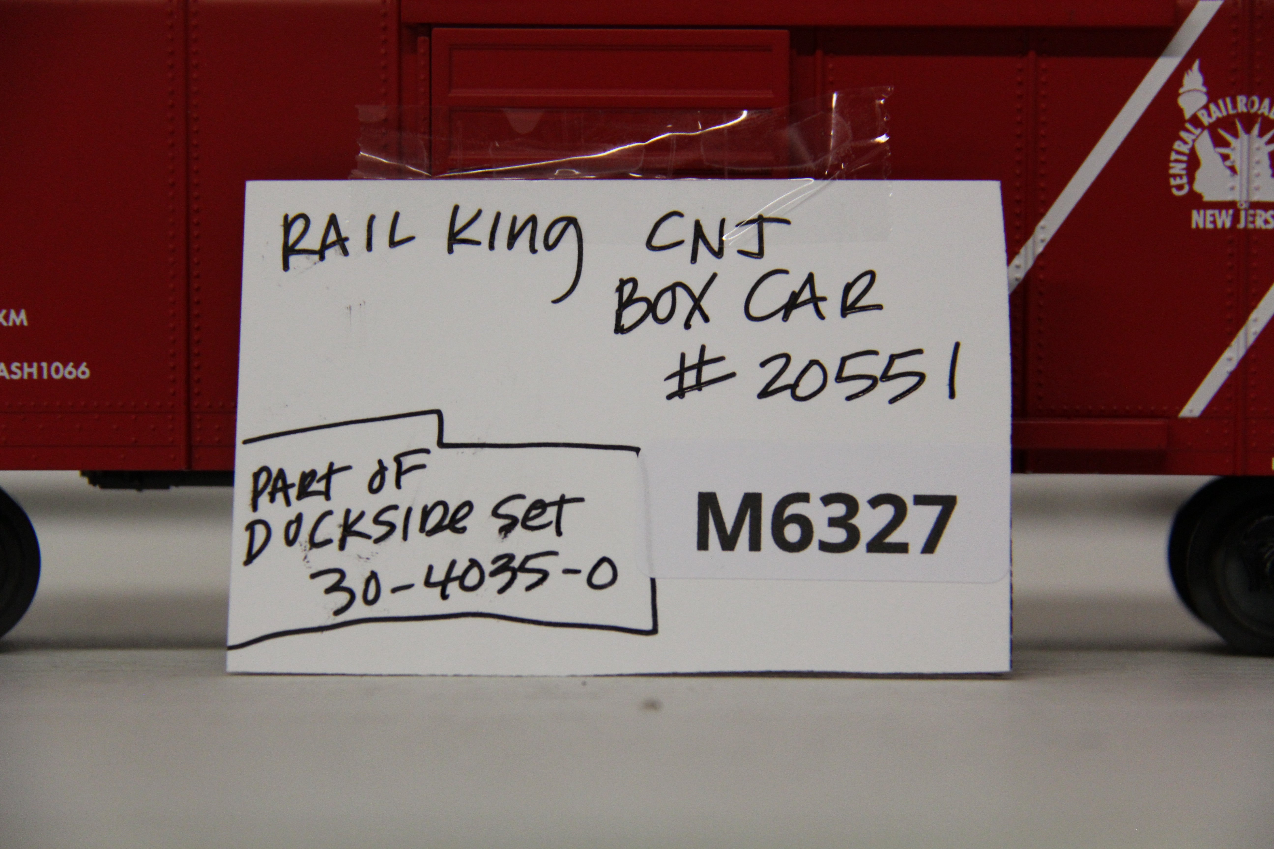 Rail King CNJ Box Car #20551-Second hand-M6327