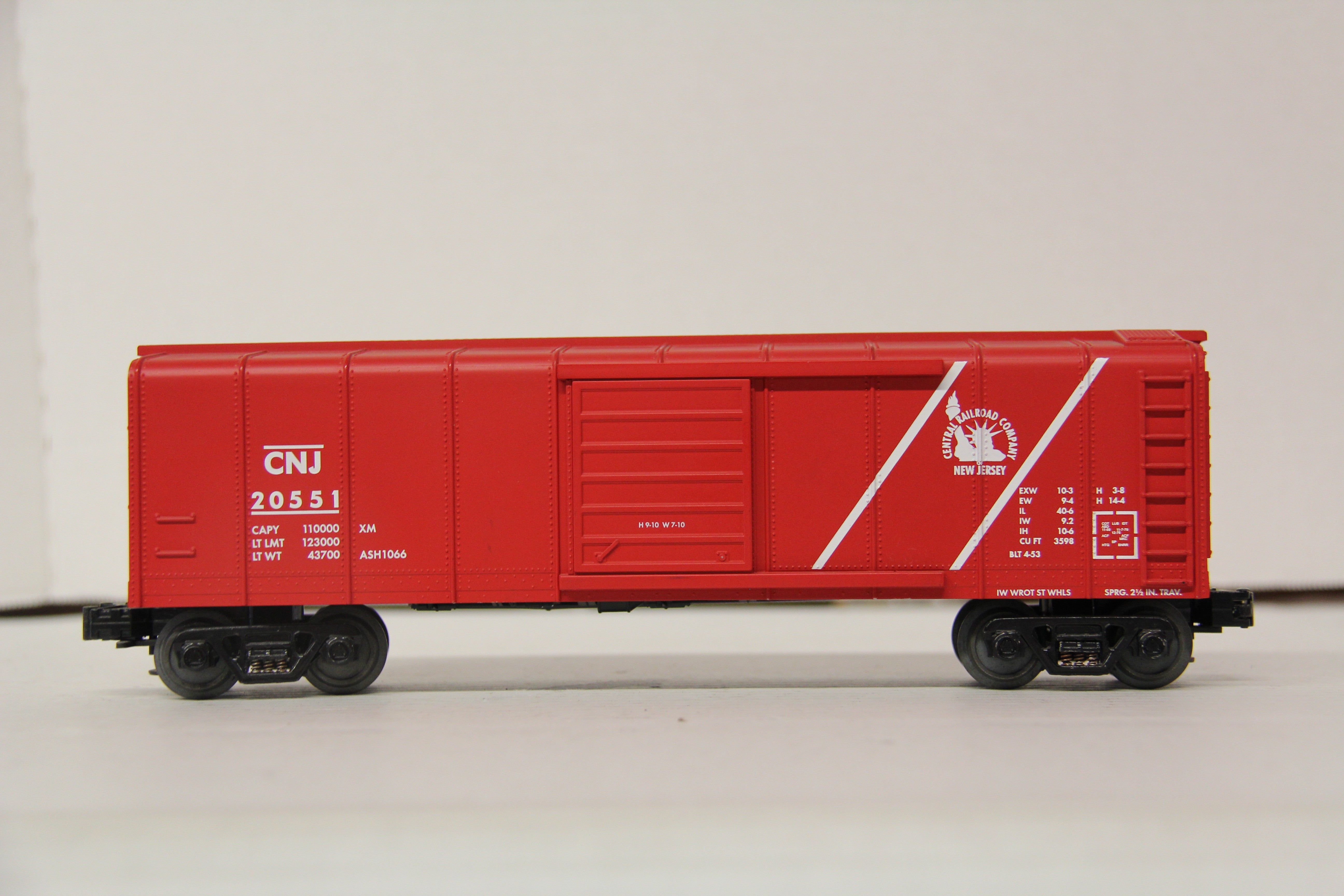 Rail King CNJ Box Car #20551-Second hand-M6327