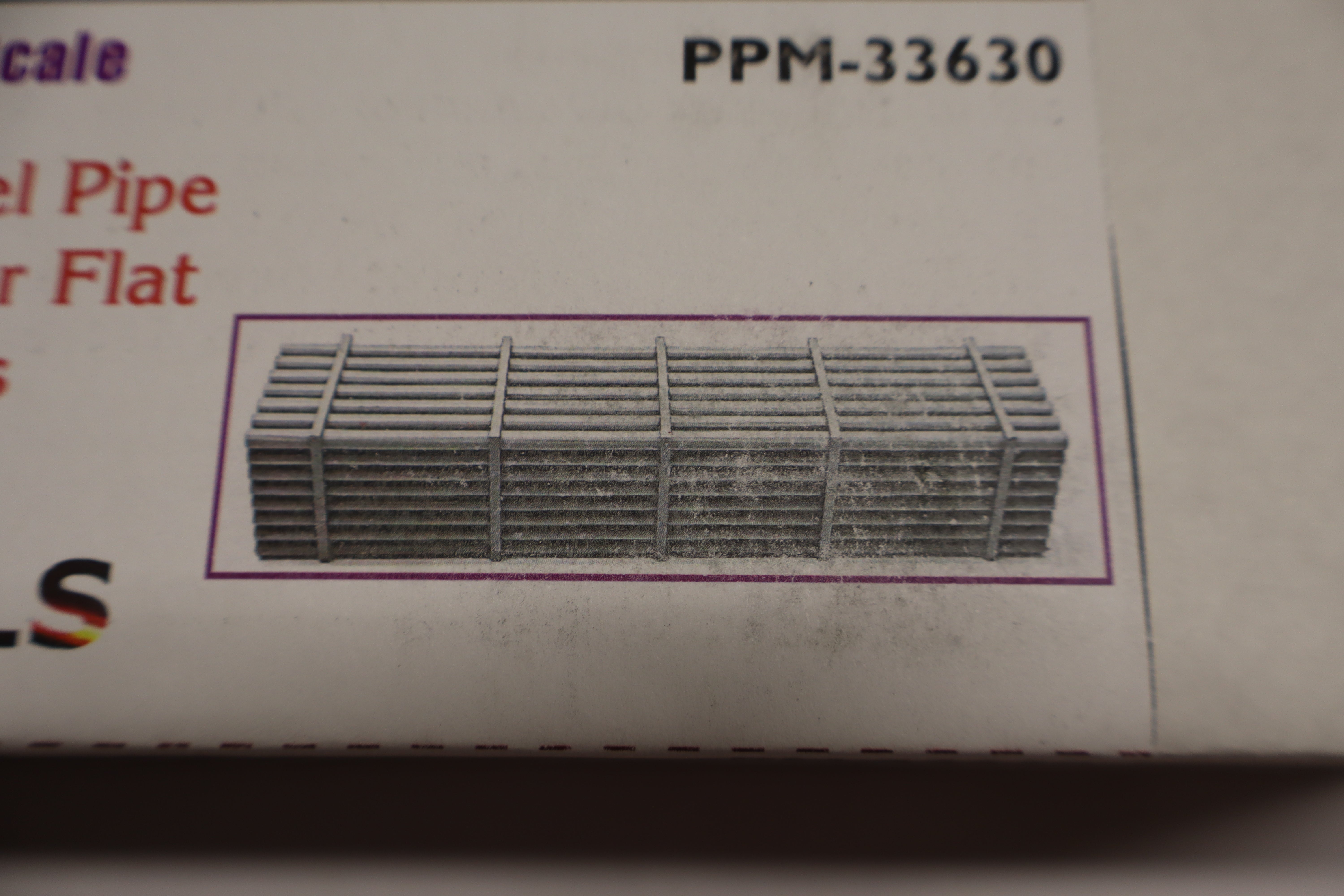 Phoenix Precision Models PPM-33630 - Flat Car Load - 40' Steel Pile Stack