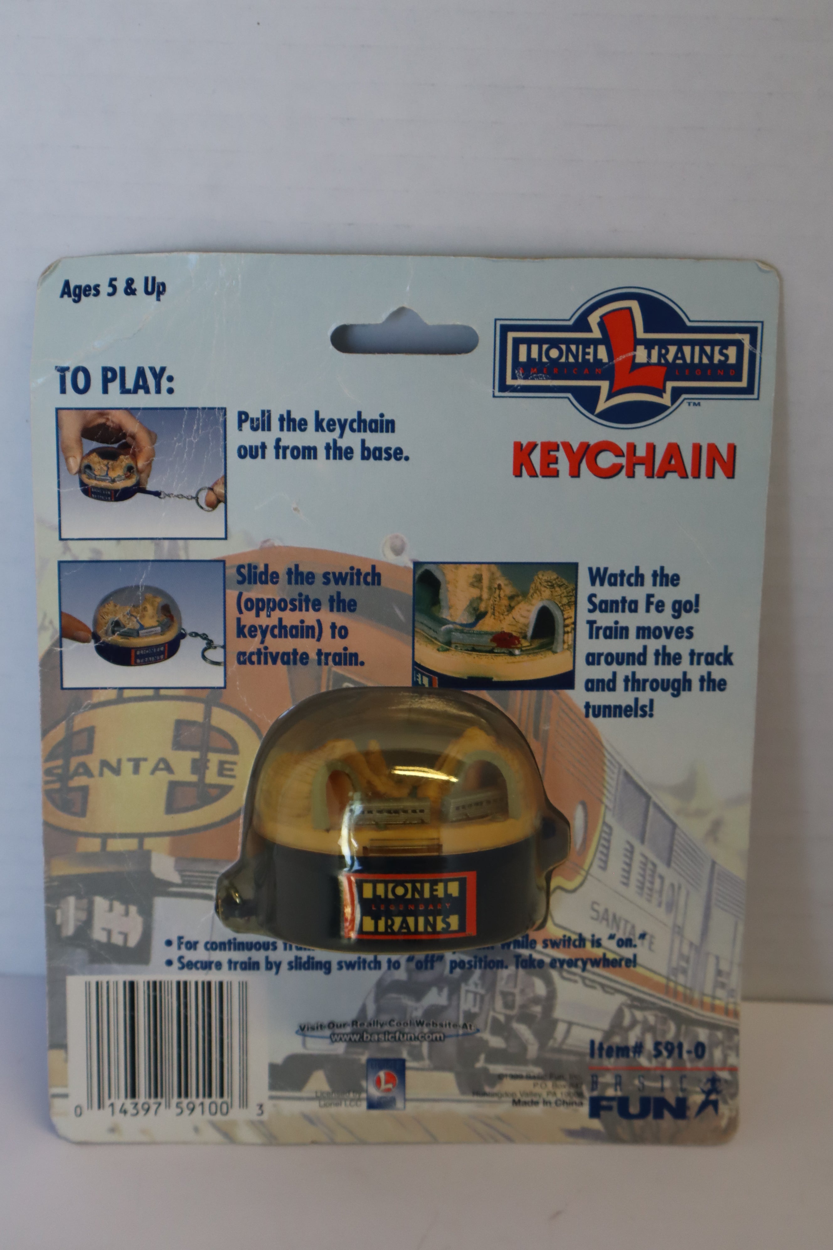 Lionel 1999 Basic Fun Lionel #591-0 Keychain-Second hand-M7825