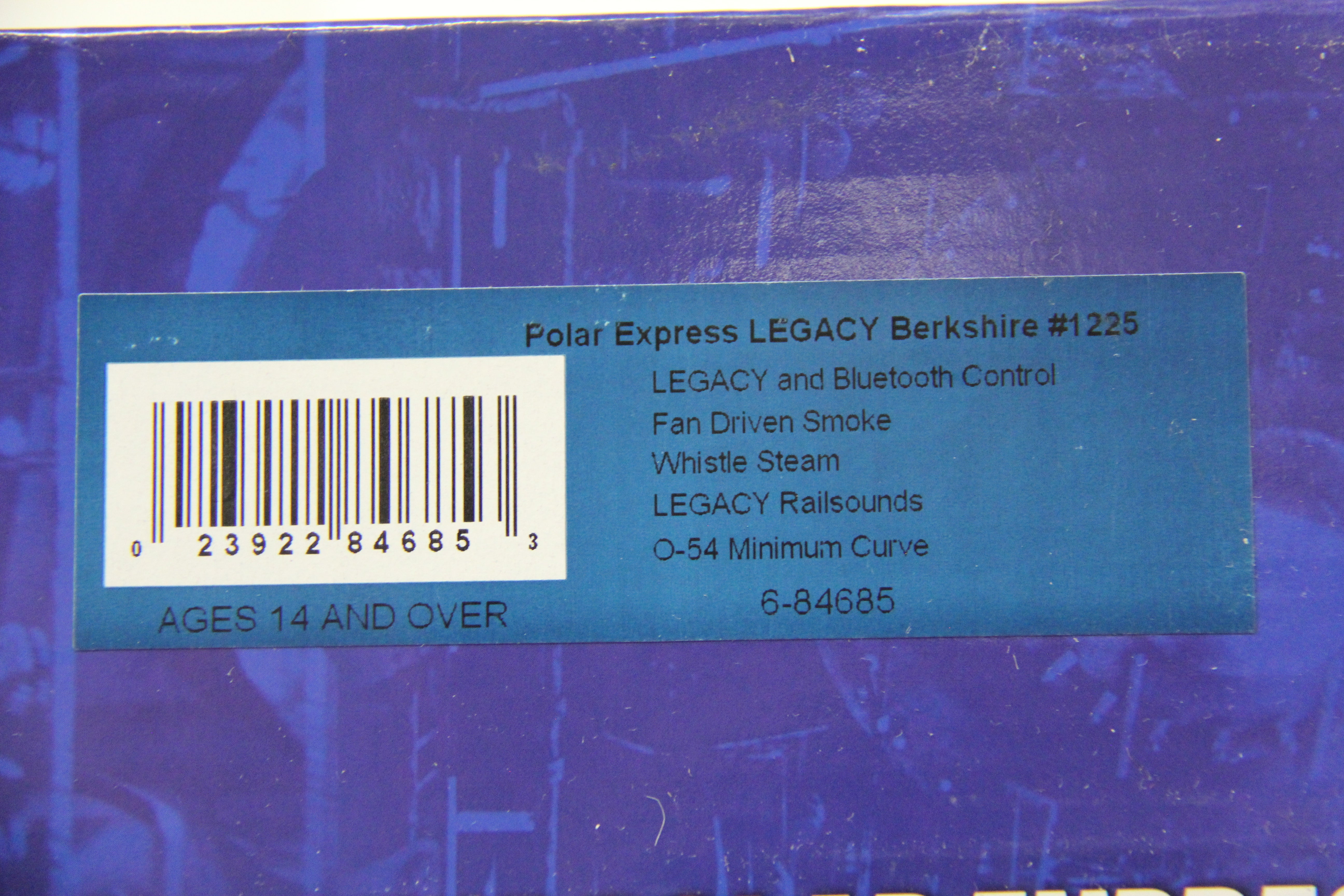 Lionel 6-84685 Polar Express LEGACY Berkshire #1225-Second hand-M6343