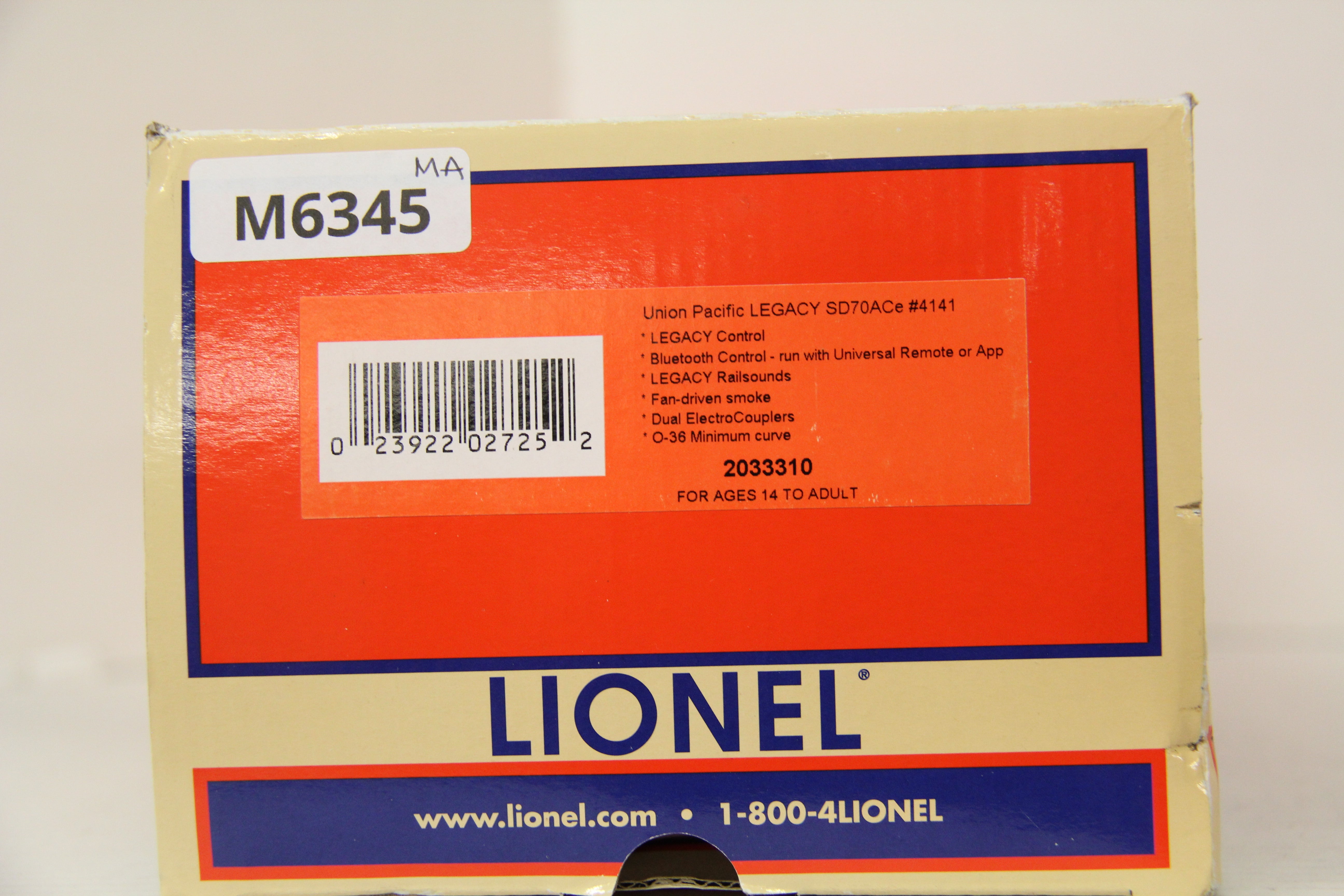 Lionel 2033310 Union Pacific LEGACY SD70ACe #4141-Second hand-M6345