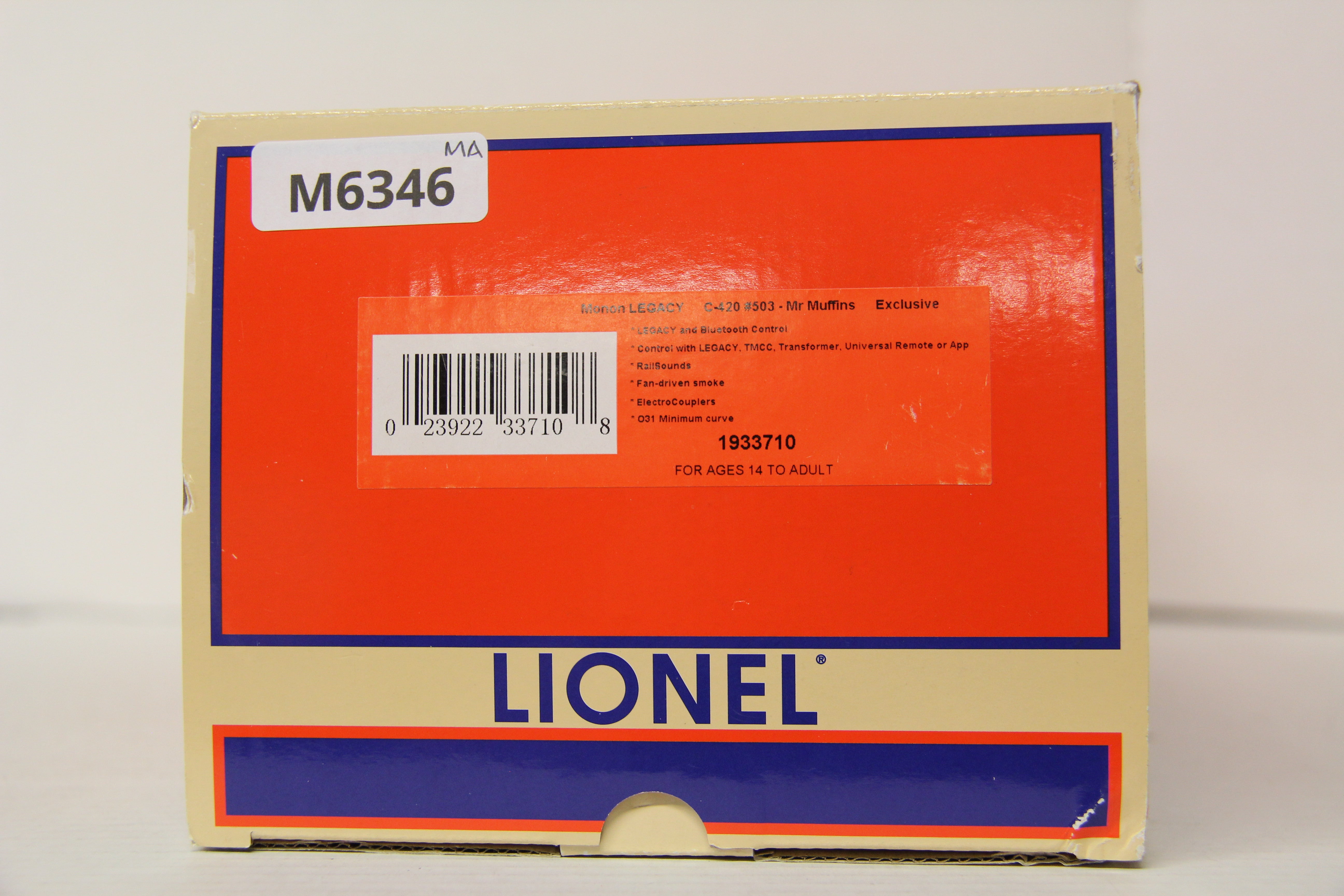 Lionel 1933710 Monon LEGACY C-420 #503 MrMuffin's Custom Run-Second hand-M6346