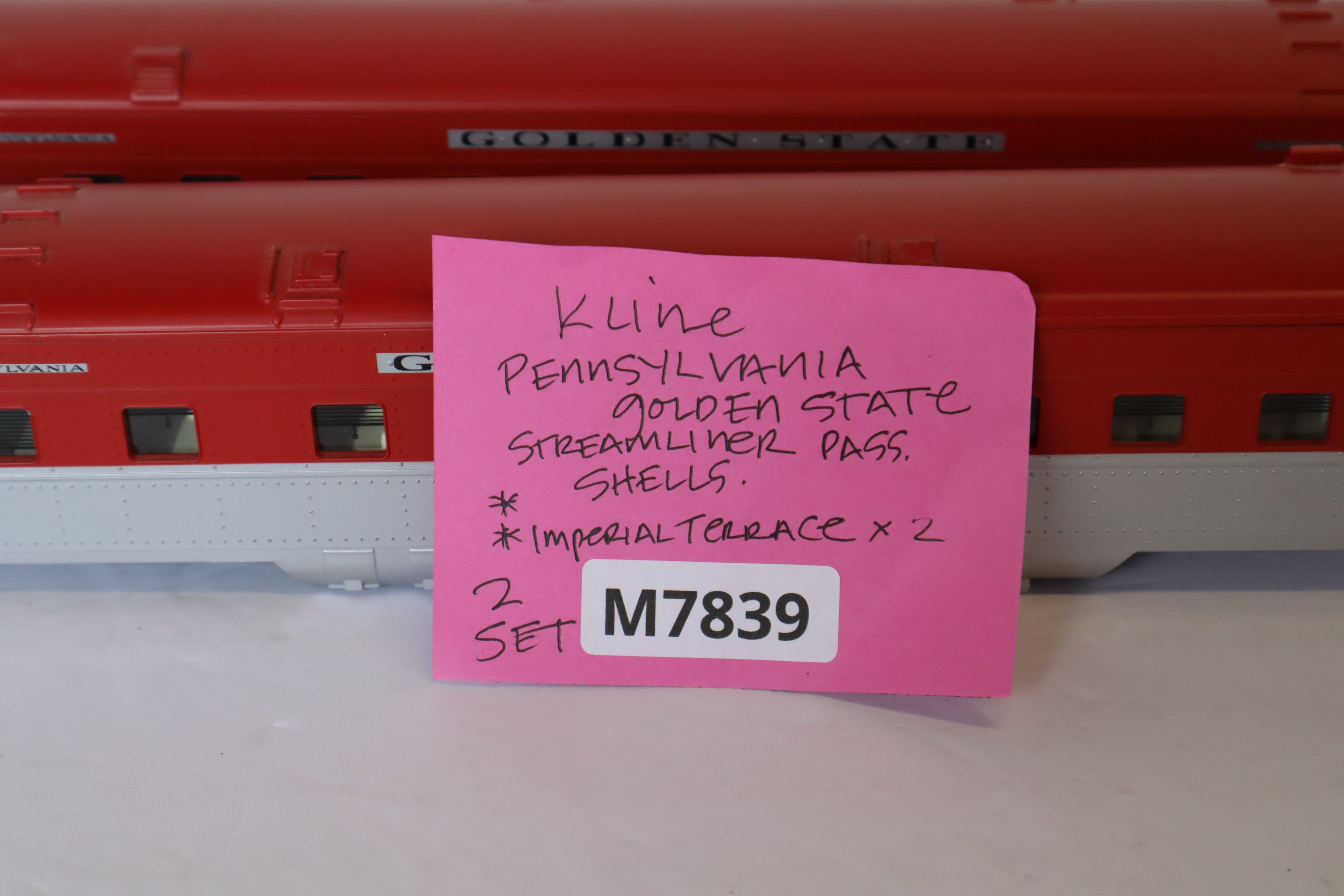 K Line PRR Golden State Streamliner Passenger Shells-Second hand-M7839