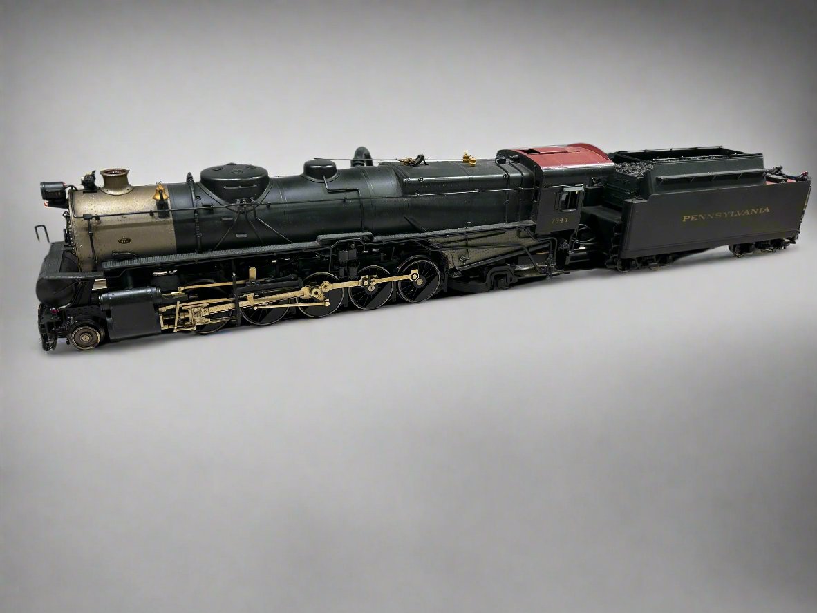 Sunset Models 3 Rail Brass Pennsylvania N-1s 2-10-2 Locomotive # 7344 & Tender -Second hand-M5567