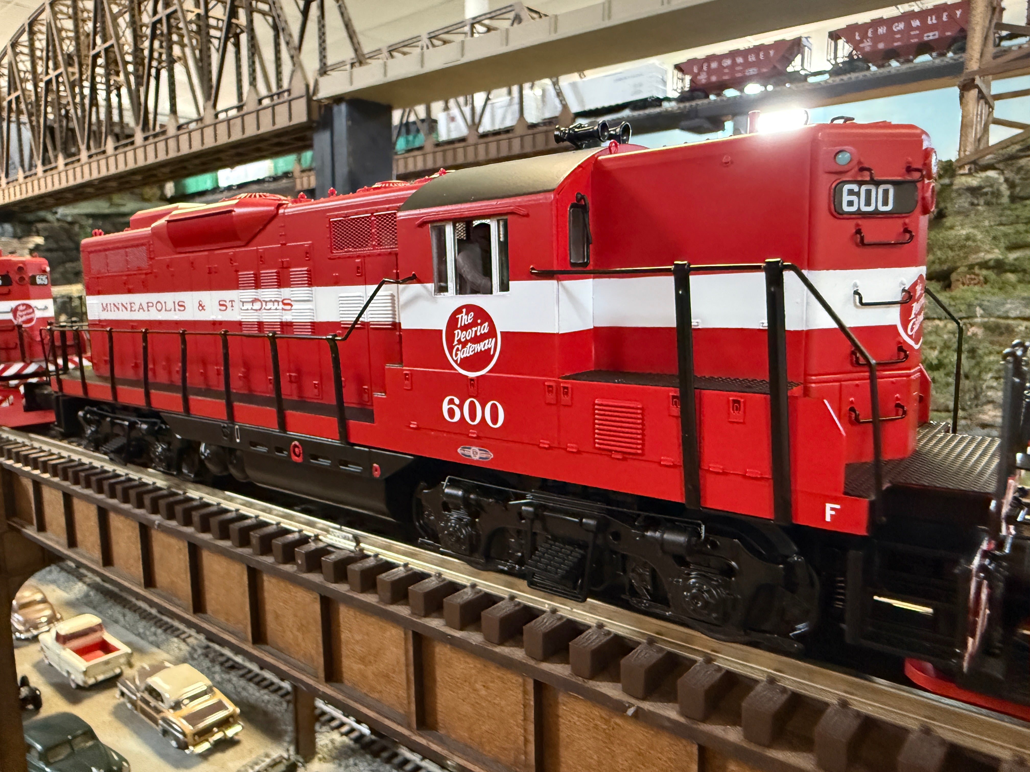 MTH 20-22029-1 - GP-9 Diesel Engine "Minneapolis & St Louis" #600 w/ PS3 - Custom Run for MrMuffin'sTrains
