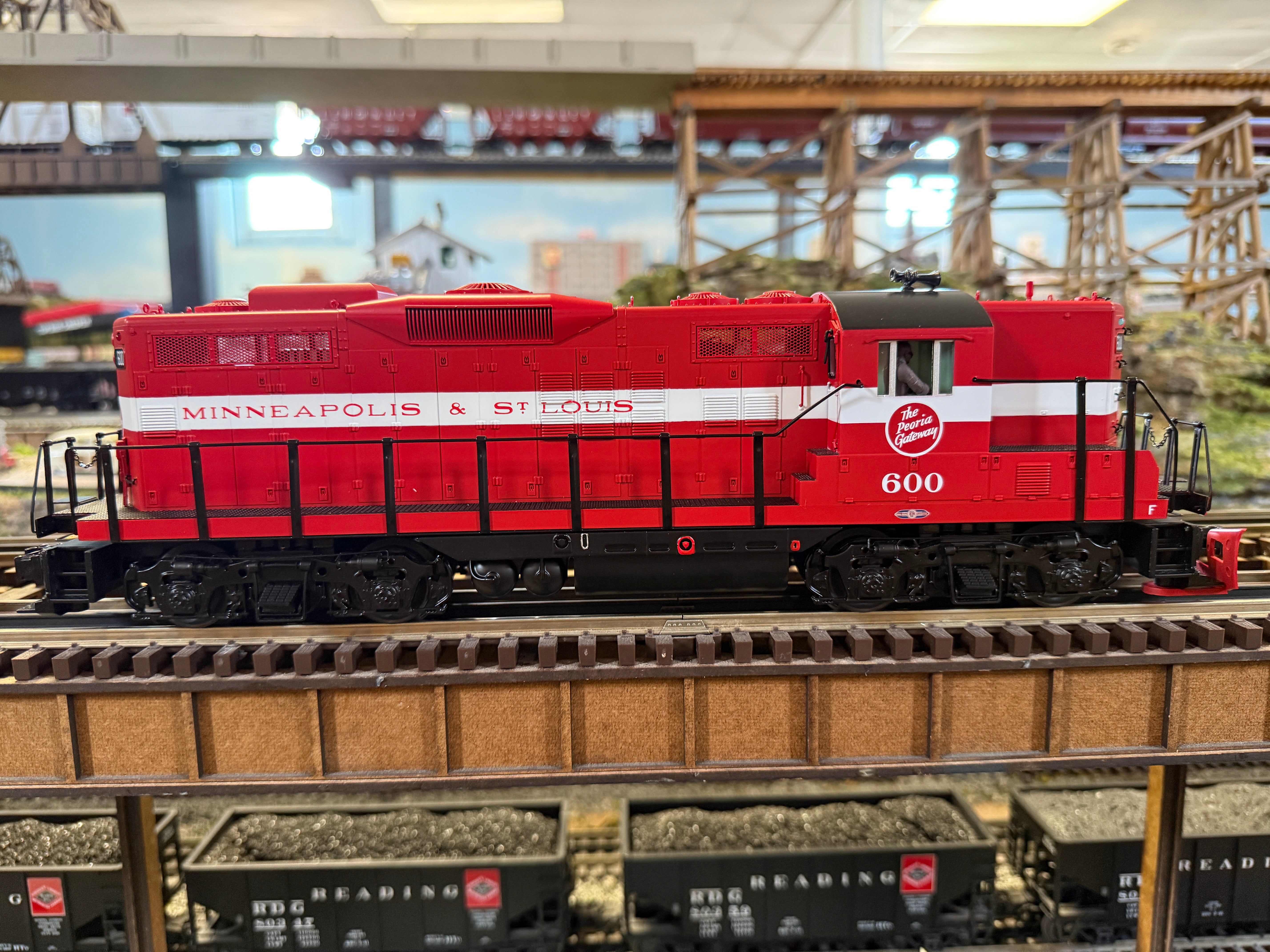 MTH 20-22029-1 - GP-9 Diesel Engine "Minneapolis & St Louis" #600 w/ PS3 - Custom Run for MrMuffin'sTrains