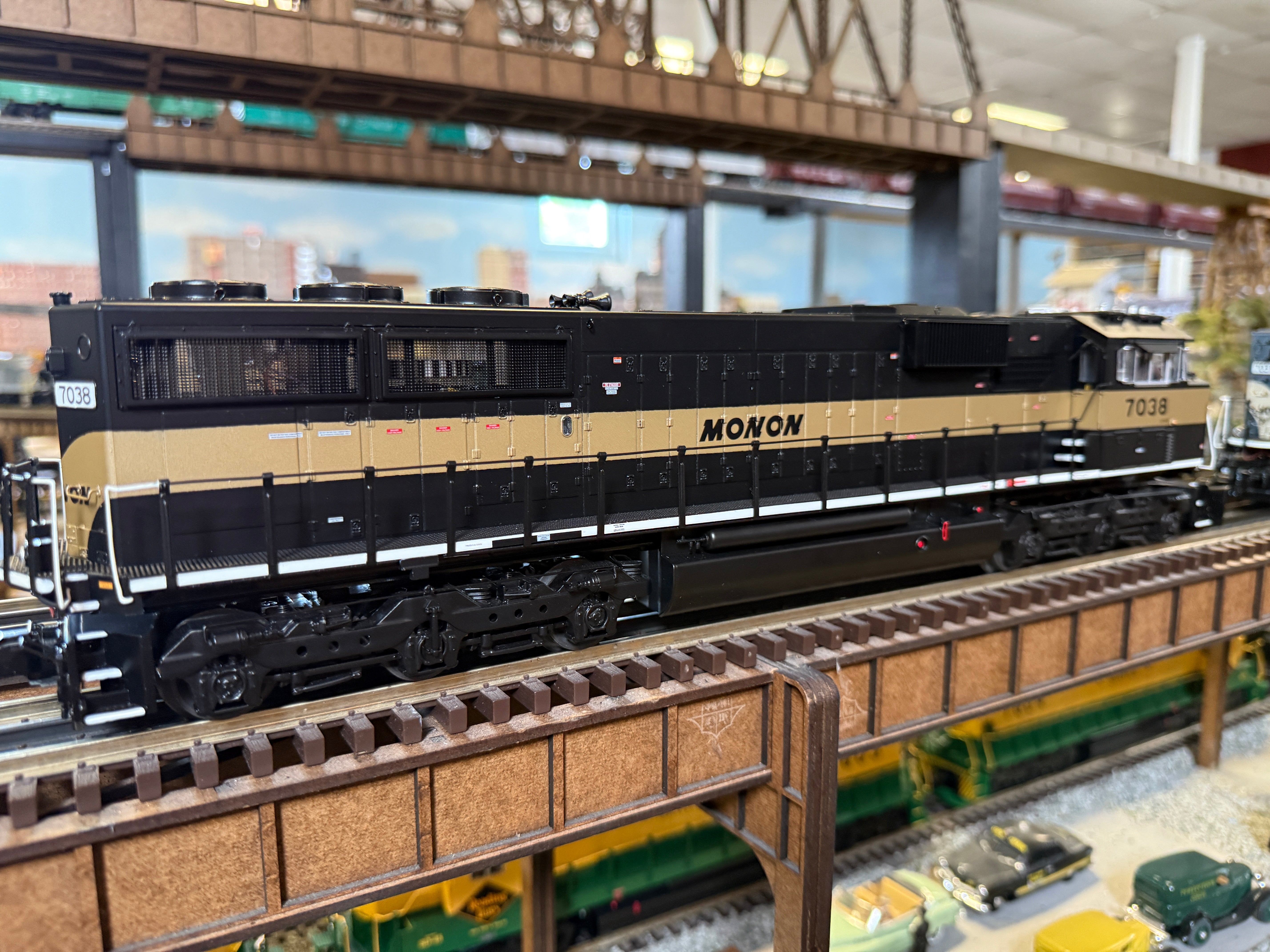 MTH 20-21983-1 - SD60E Diesel Engine "Monon" #7038 w/ PS3 - Custom Run for MrMuffin'sTrains