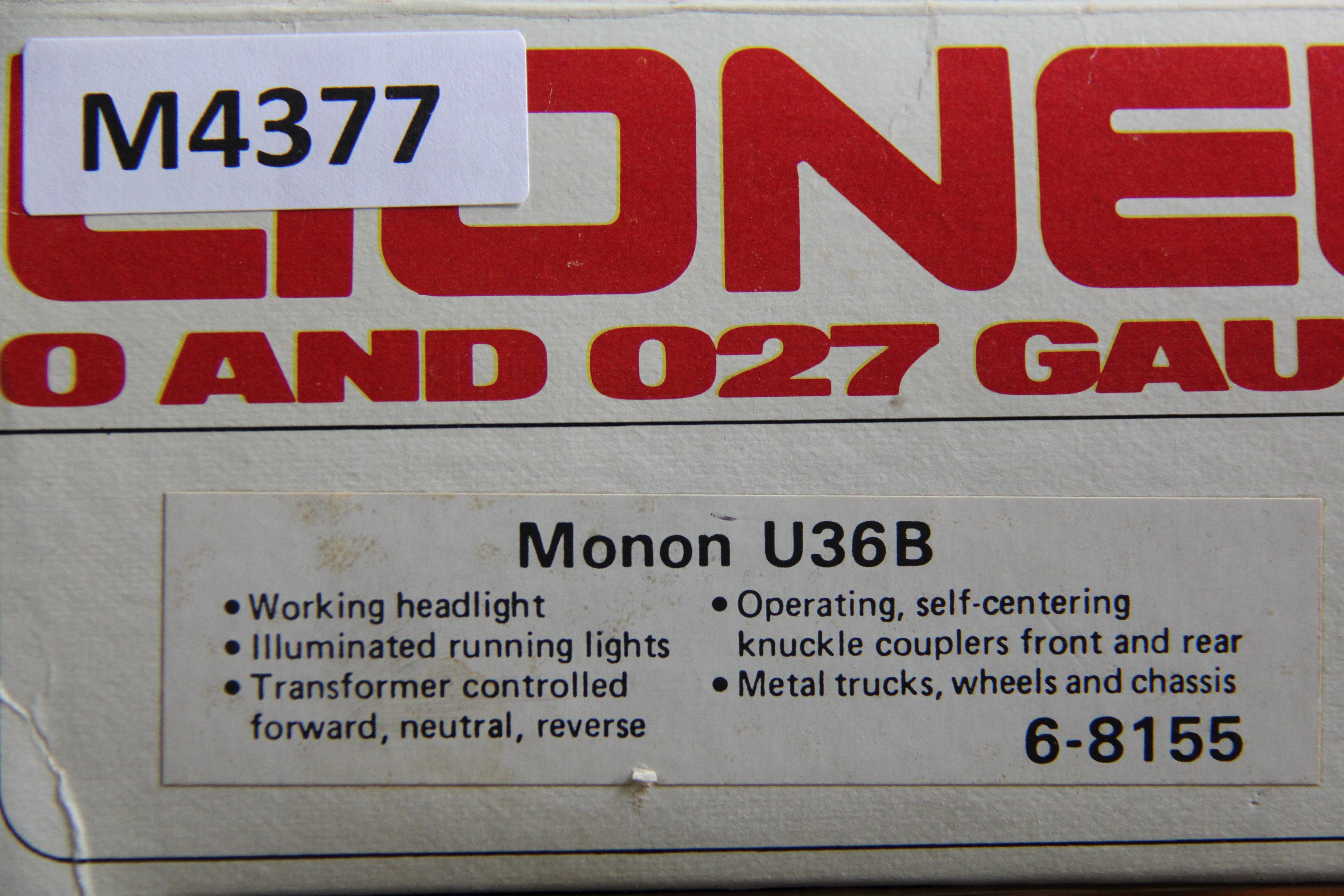 Lionel 6-8155 Monon U36B-Second hand-M4377